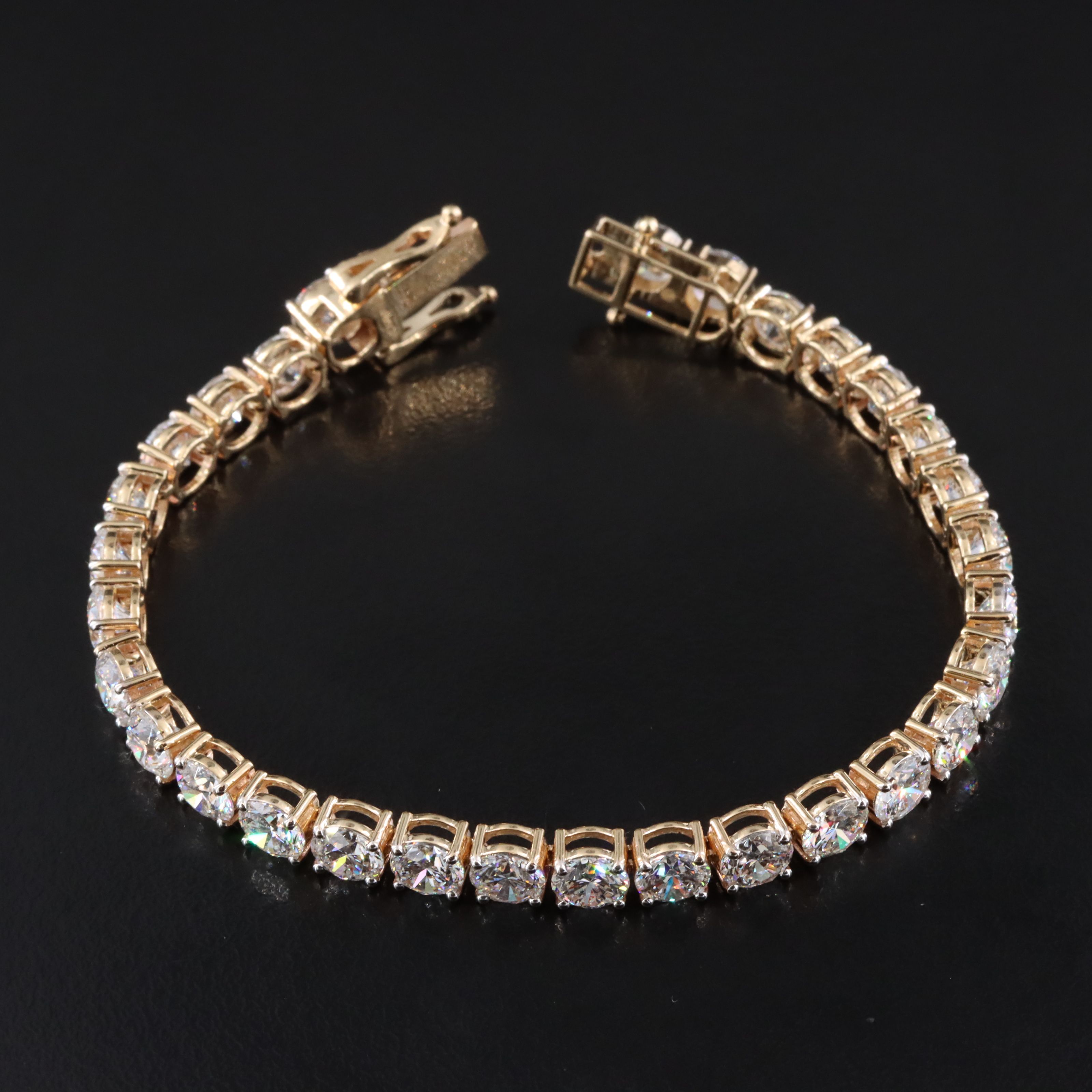 14K 14.27 CTW Lab Grown Diamond Line Bracelet