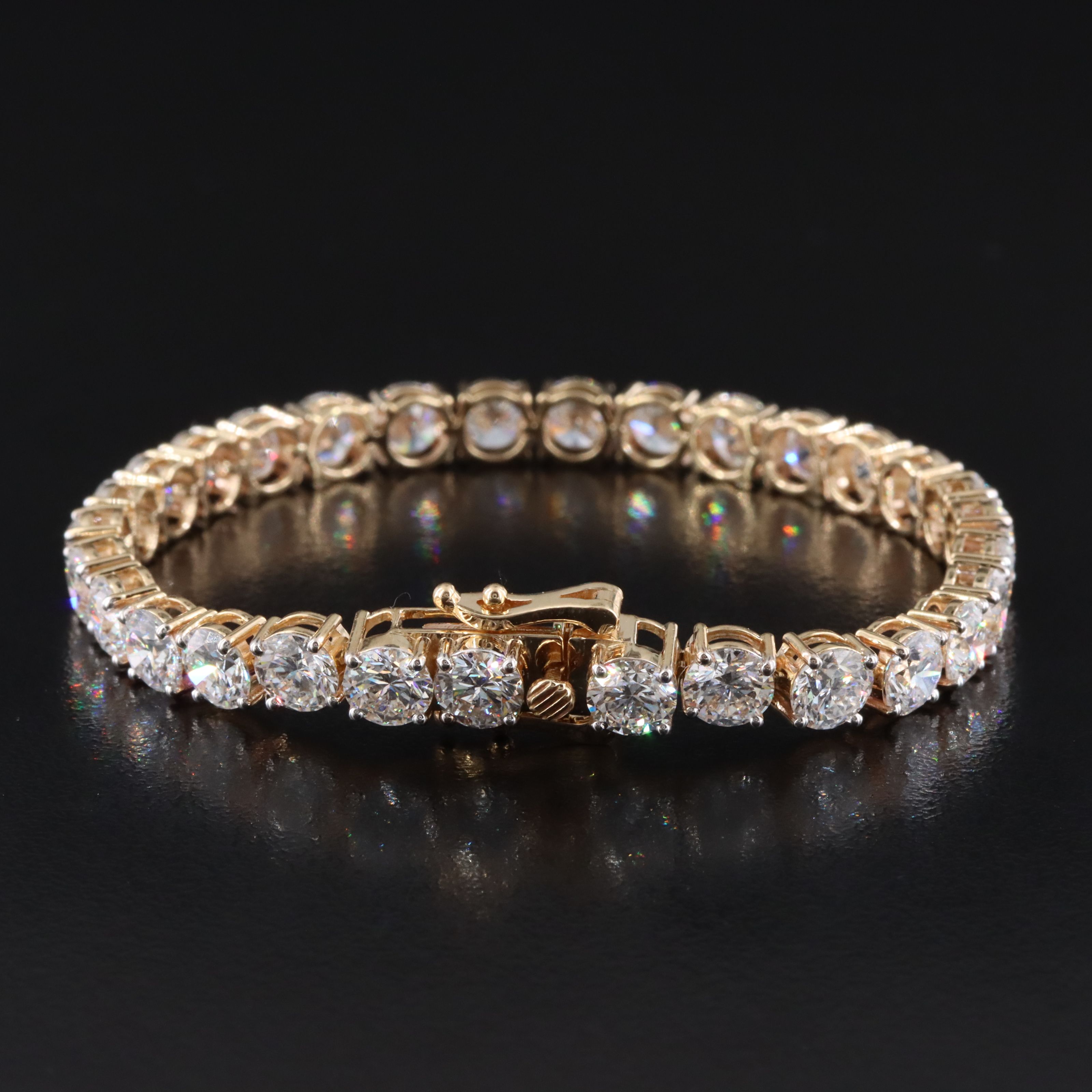14K 14.27 CTW Lab Grown Diamond Line Bracelet