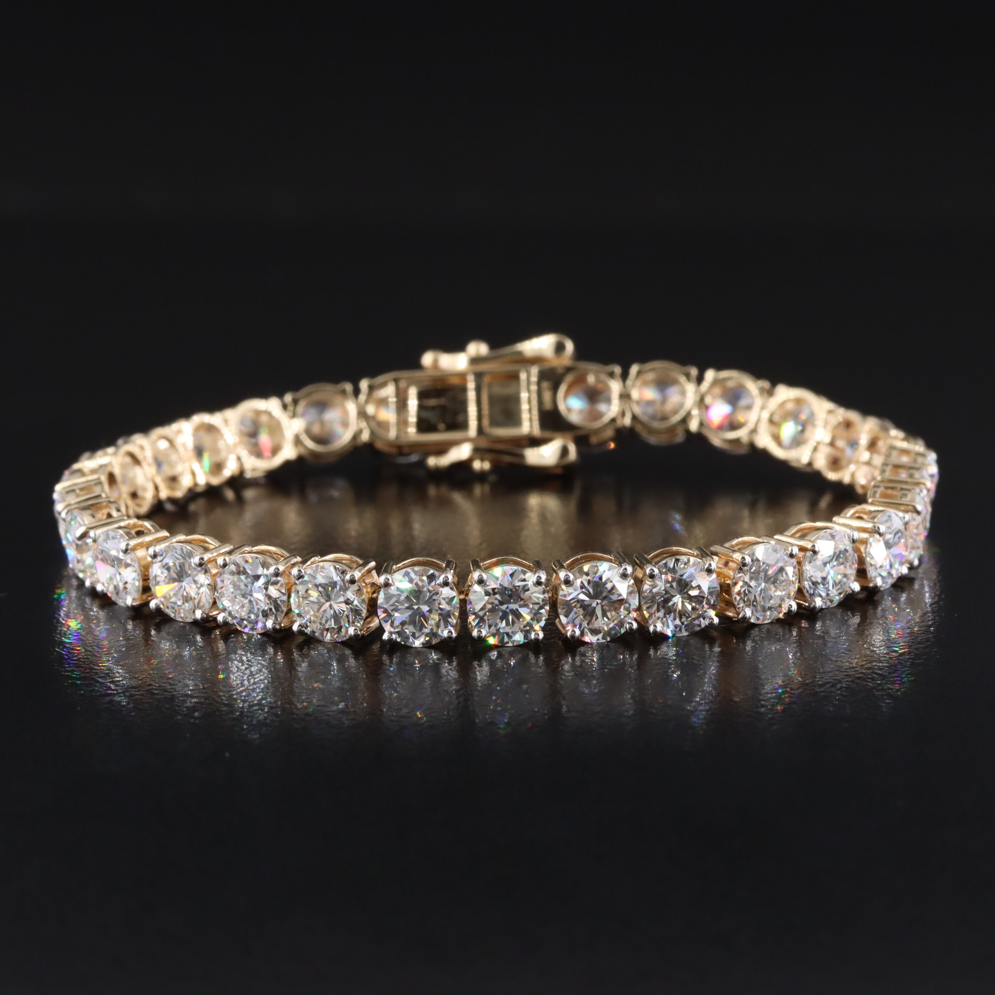 14K 14.16 CTW Lab Grown Diamond Line Bracelet