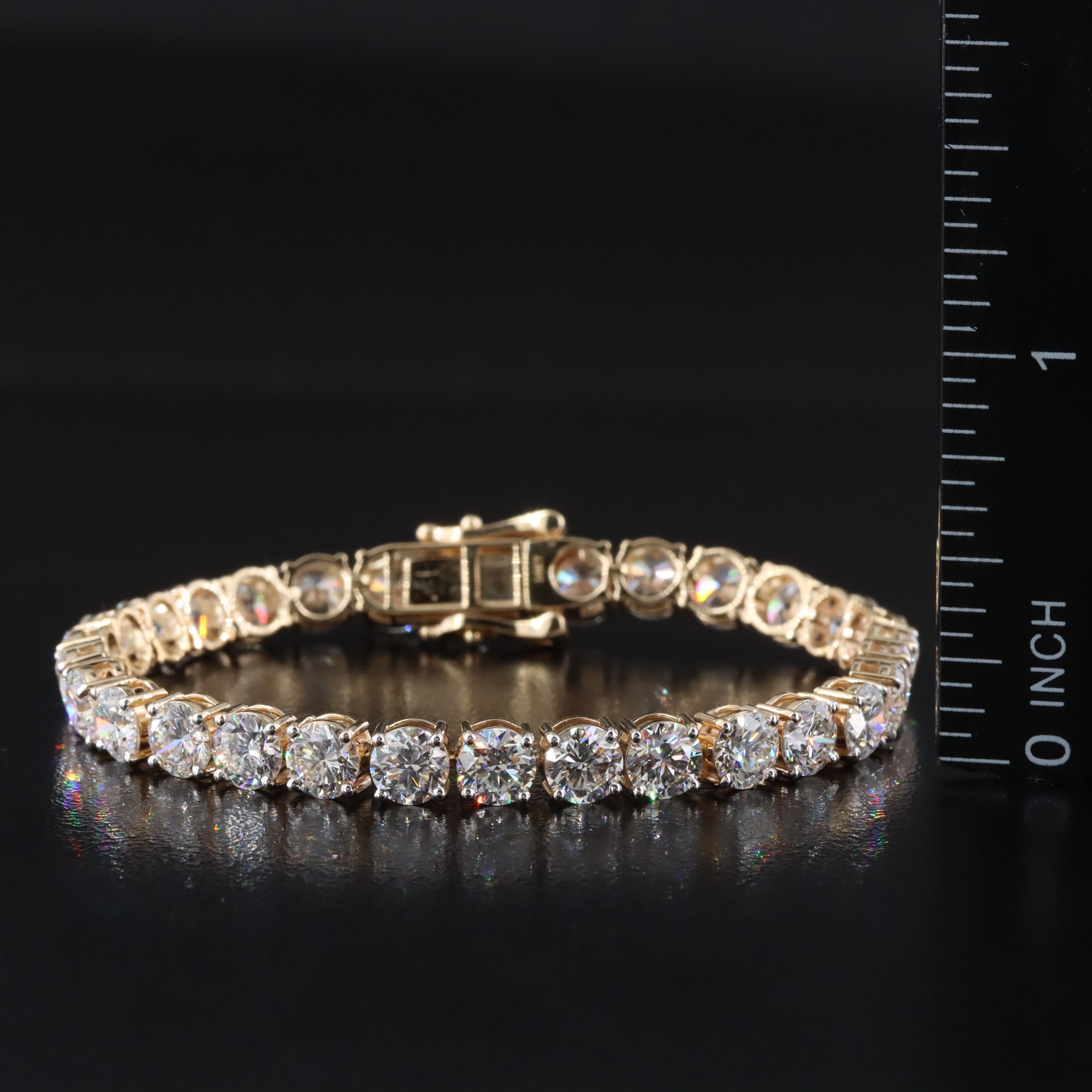 14K 14.16 CTW Lab Grown Diamond Line Bracelet