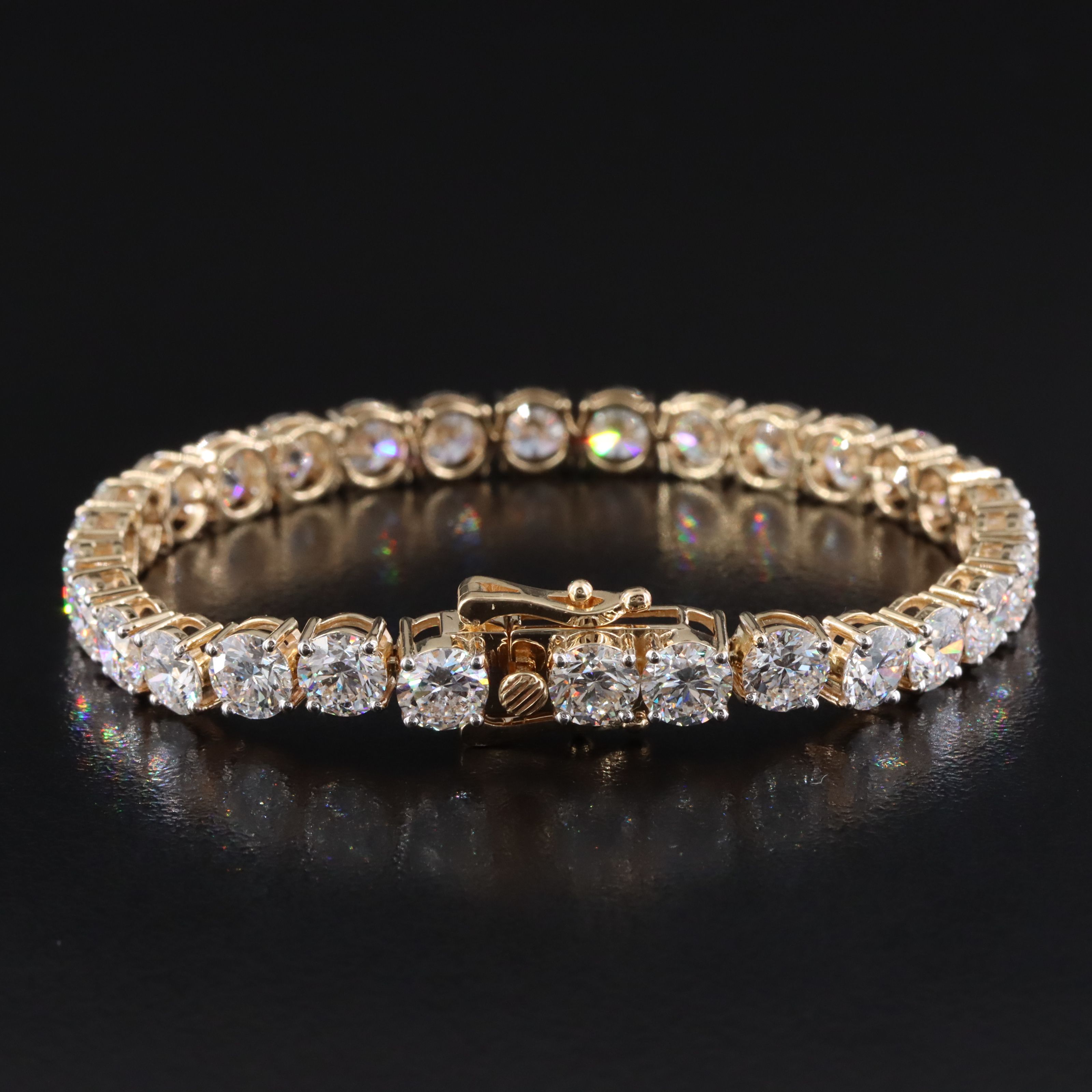 14K 14.16 CTW Lab Grown Diamond Line Bracelet