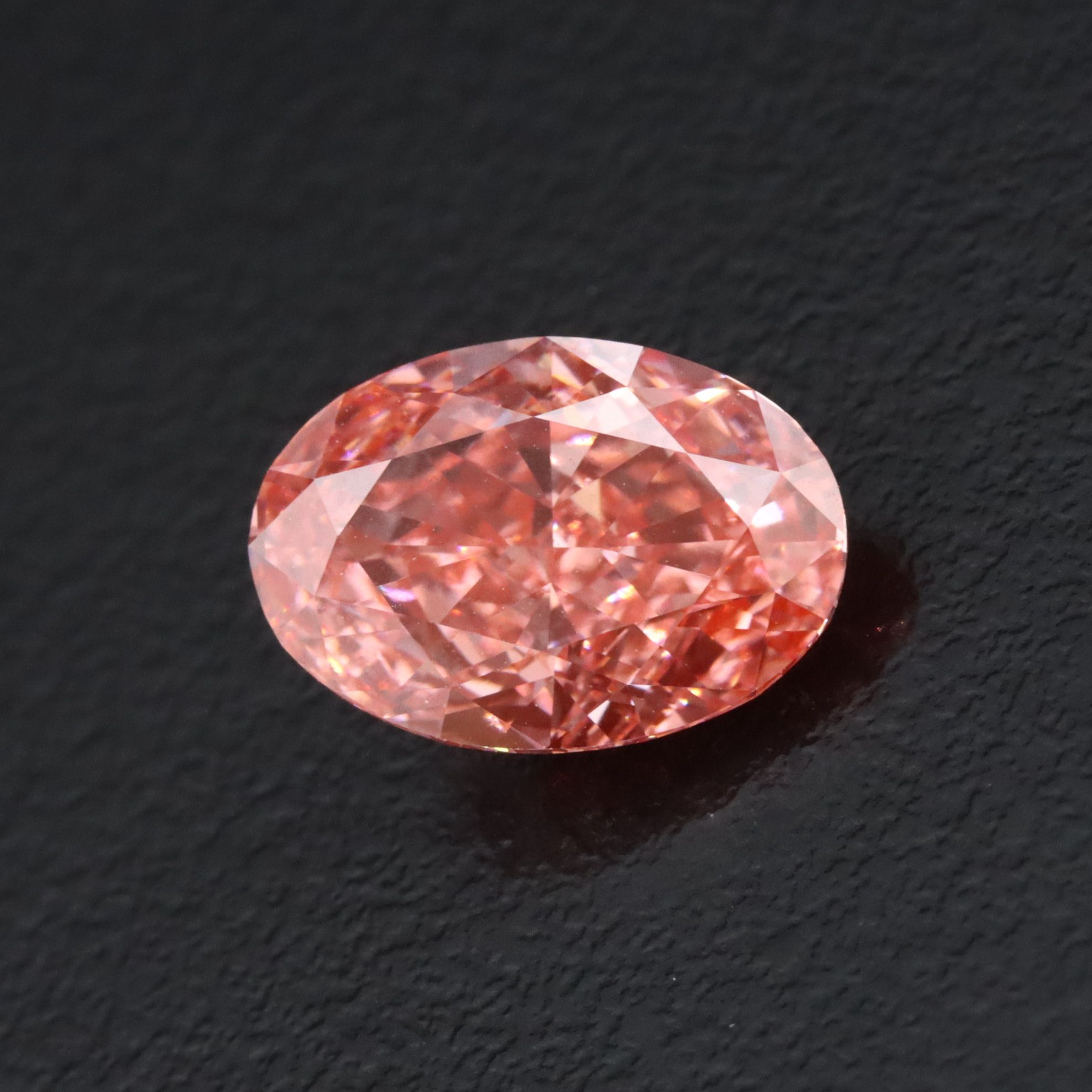 Loose 3.01 CT Lab Grown Fancy Vivid Pink Diamond with IGI Report