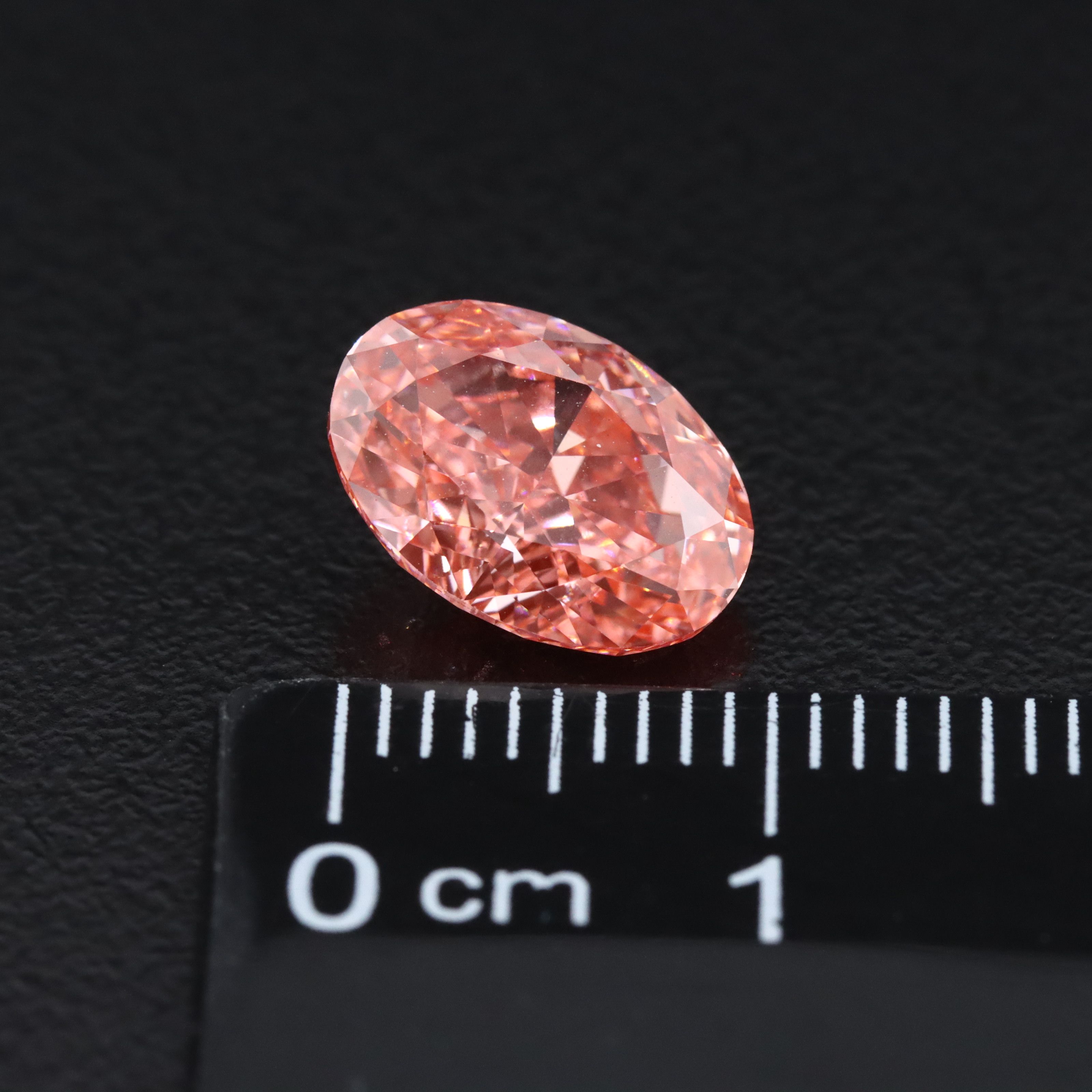 Loose 3.01 CT Lab Grown Fancy Vivid Pink Diamond with IGI Report