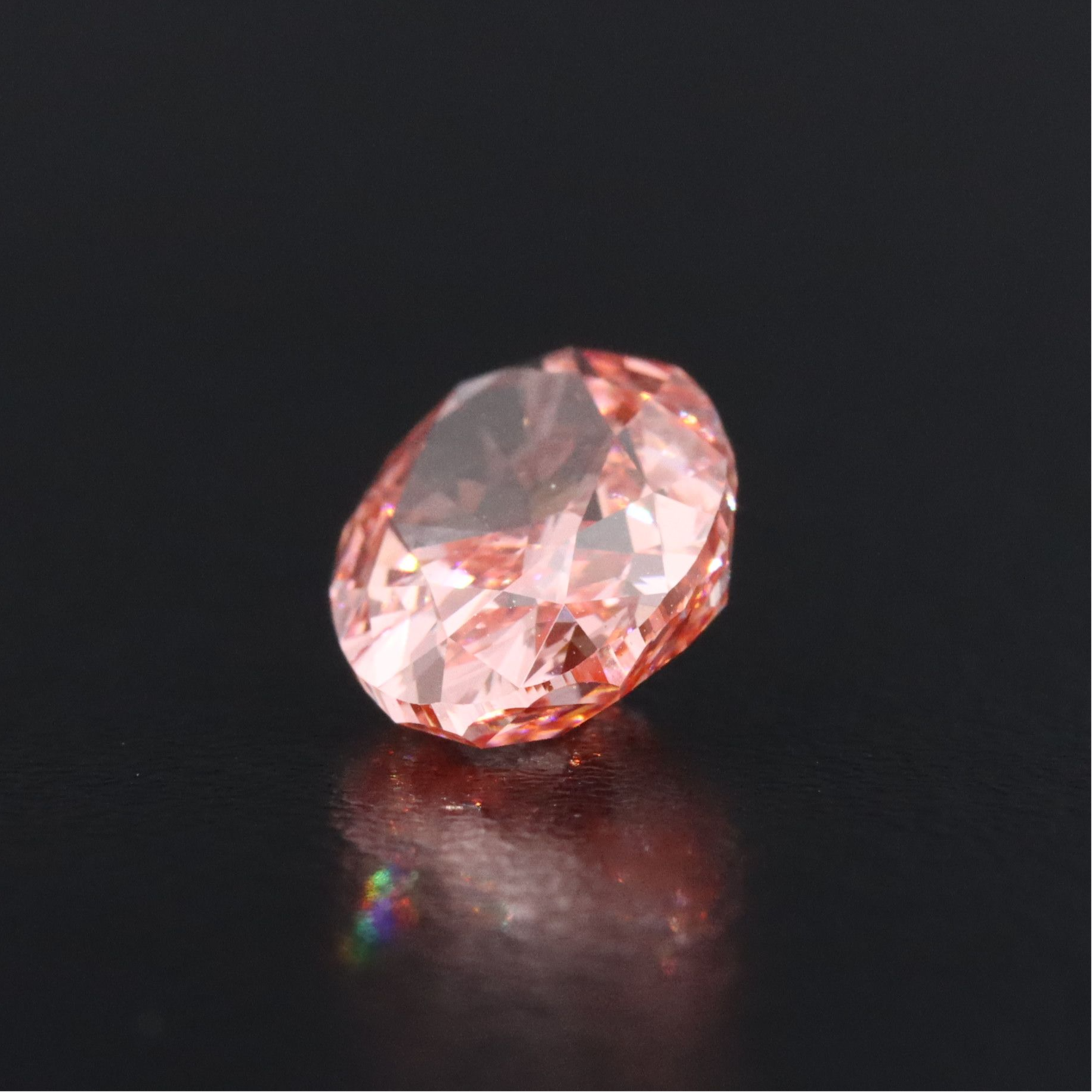 Loose 3.01 CT Lab Grown Fancy Vivid Pink Diamond with IGI Report