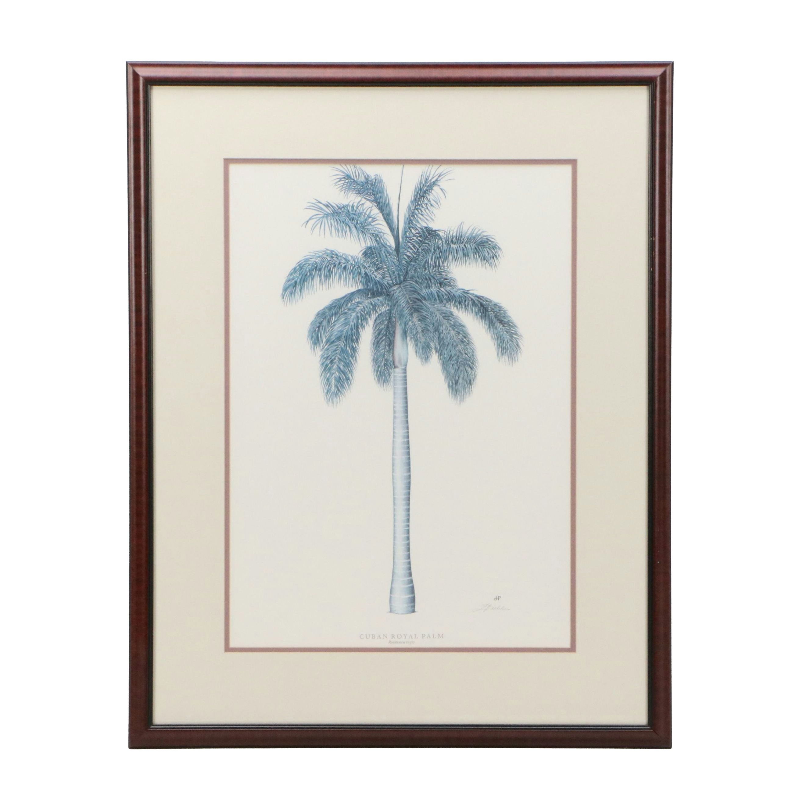 Diane Peebles Offset Lithograph "Cuban Royal Palm"