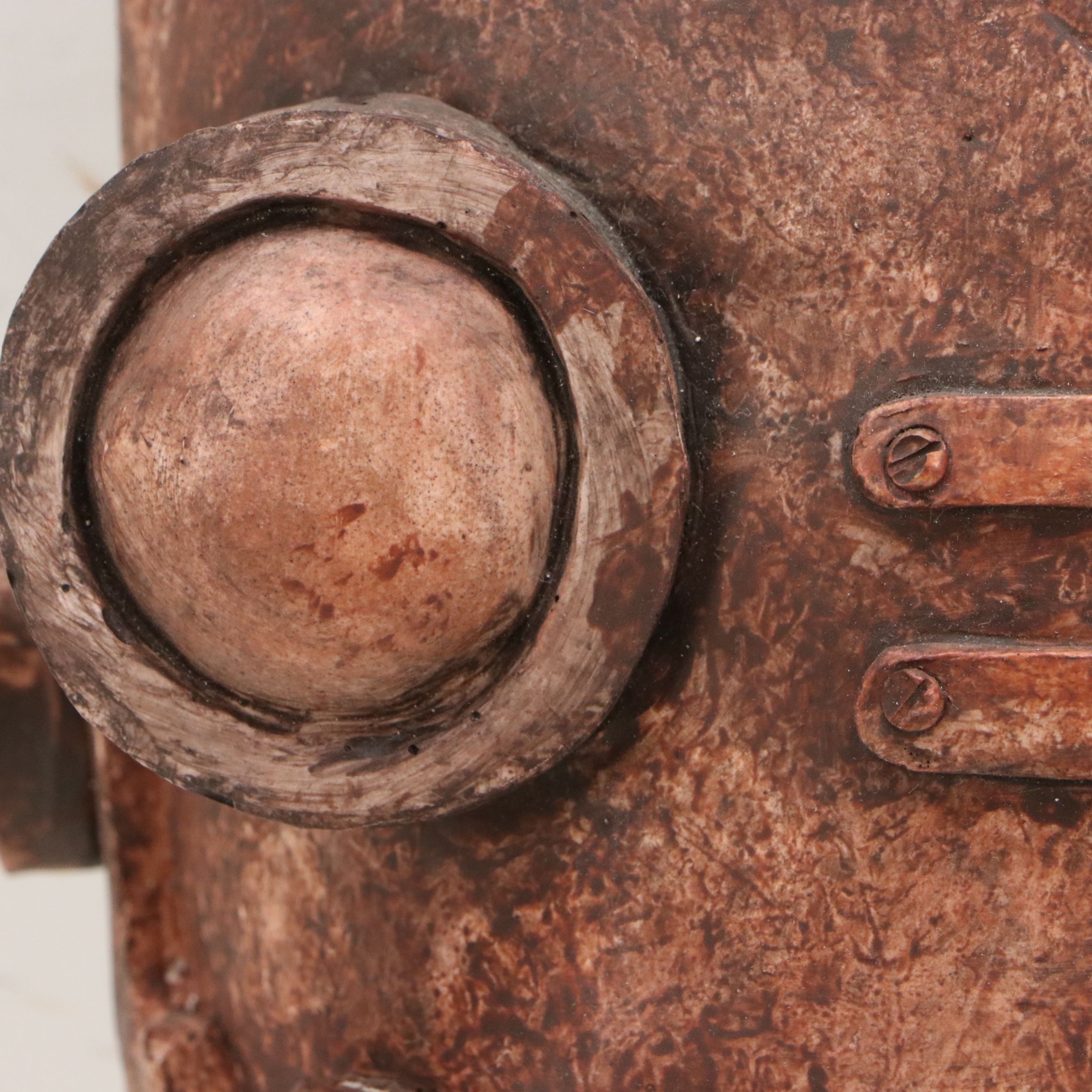 Wall Hanging Cast Plaster Sculpture "The Impossible Winterbourne SteamBot"