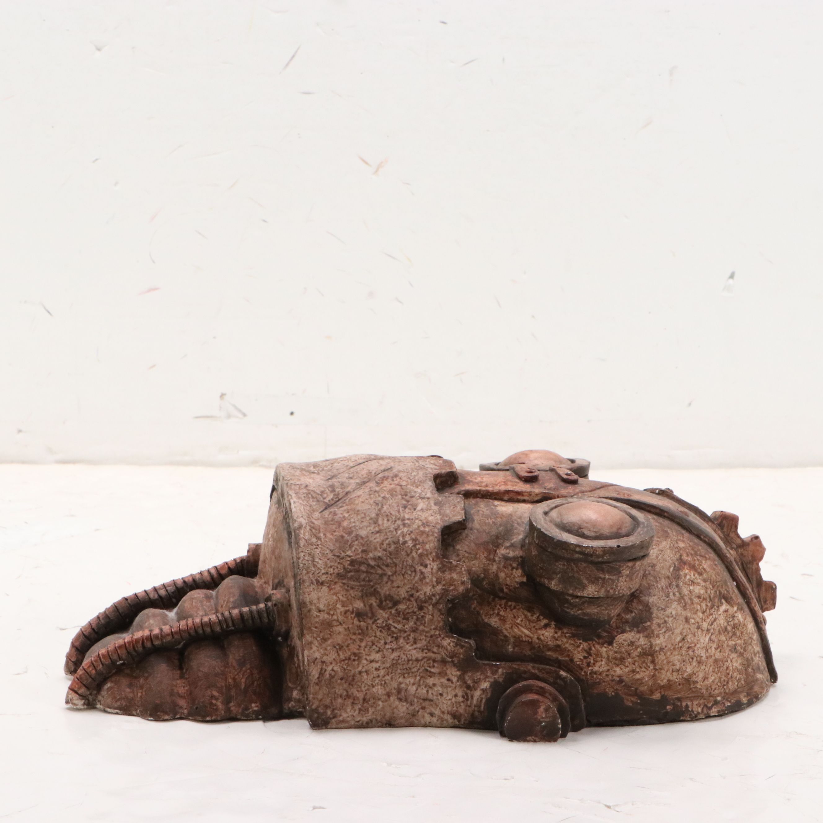 Wall Hanging Cast Plaster Sculpture "The Impossible Winterbourne SteamBot"