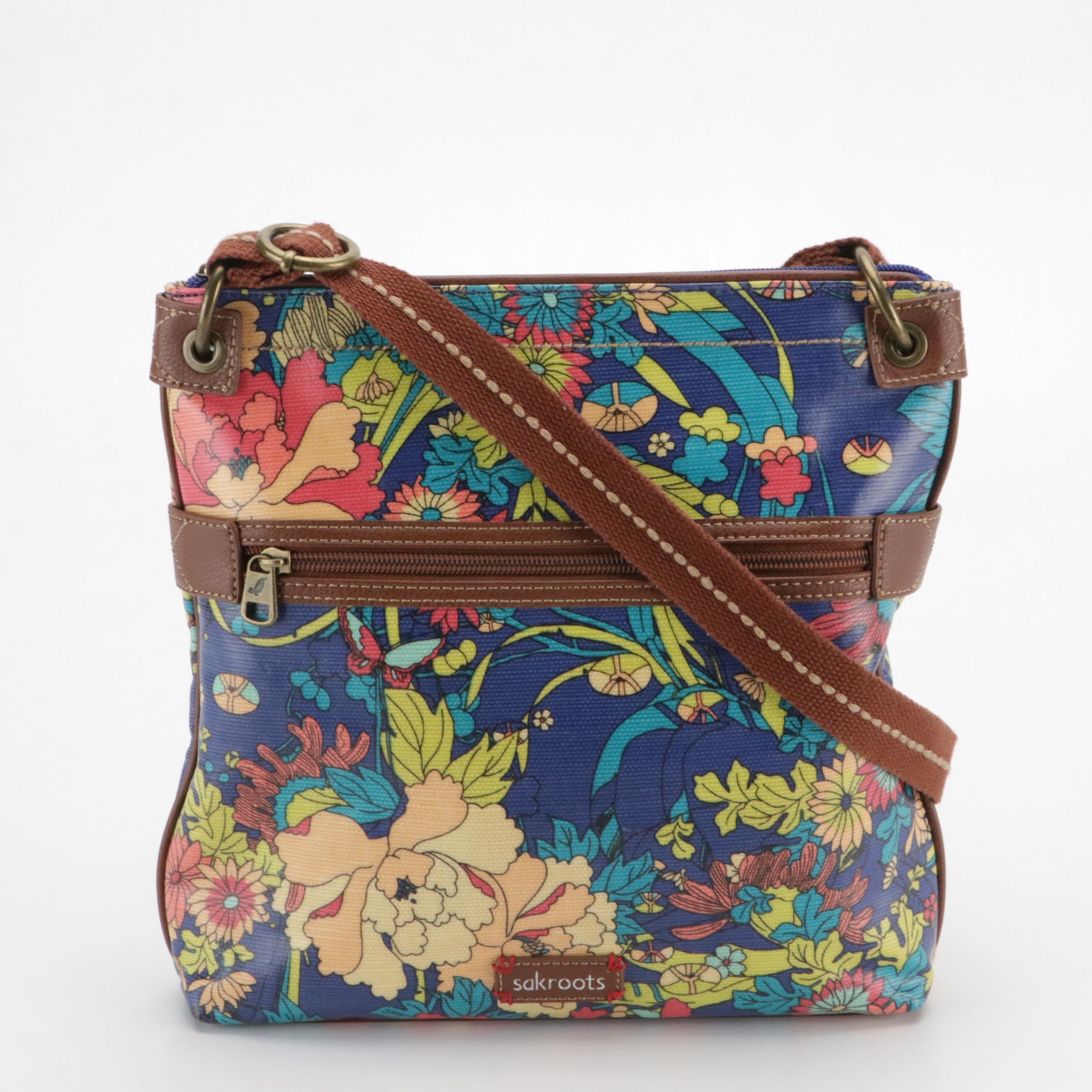Dooney & Bourke Hobo Shoulder Bag & Sakroots Floral Crossbody Bag and Wristlet