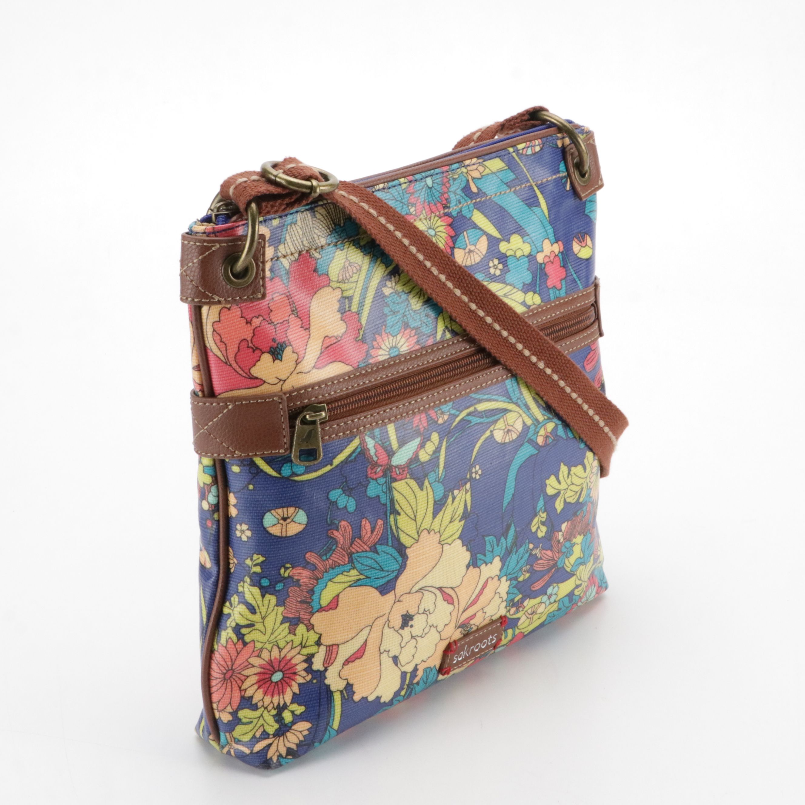 Dooney & Bourke Hobo Shoulder Bag & Sakroots Floral Crossbody Bag and Wristlet