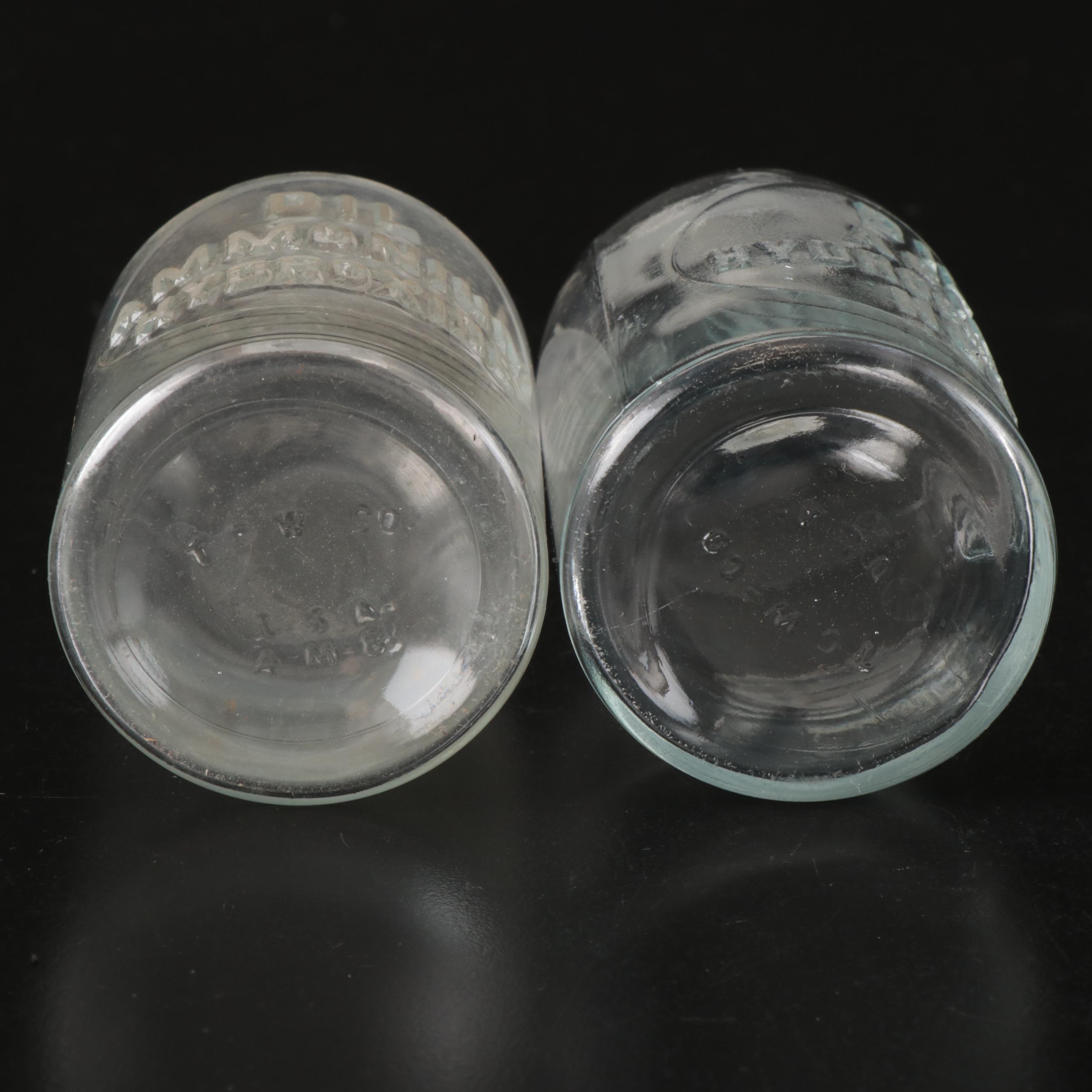 TCW & Co. and Other Laboratory Bottles, with Glass Mortar & Pestle