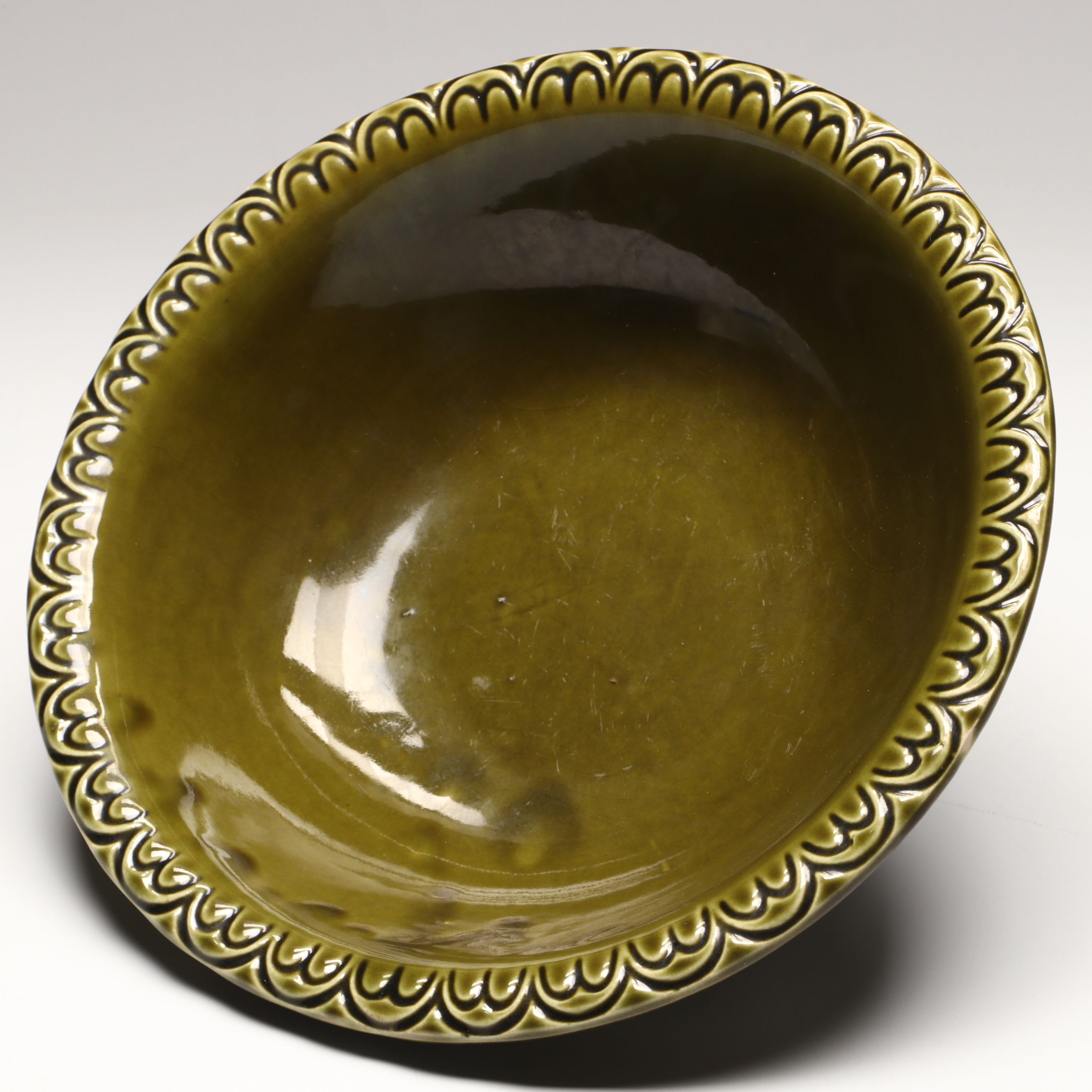 McCoy Pottery Turkey Pitcher and Basin, Mid-20th Century