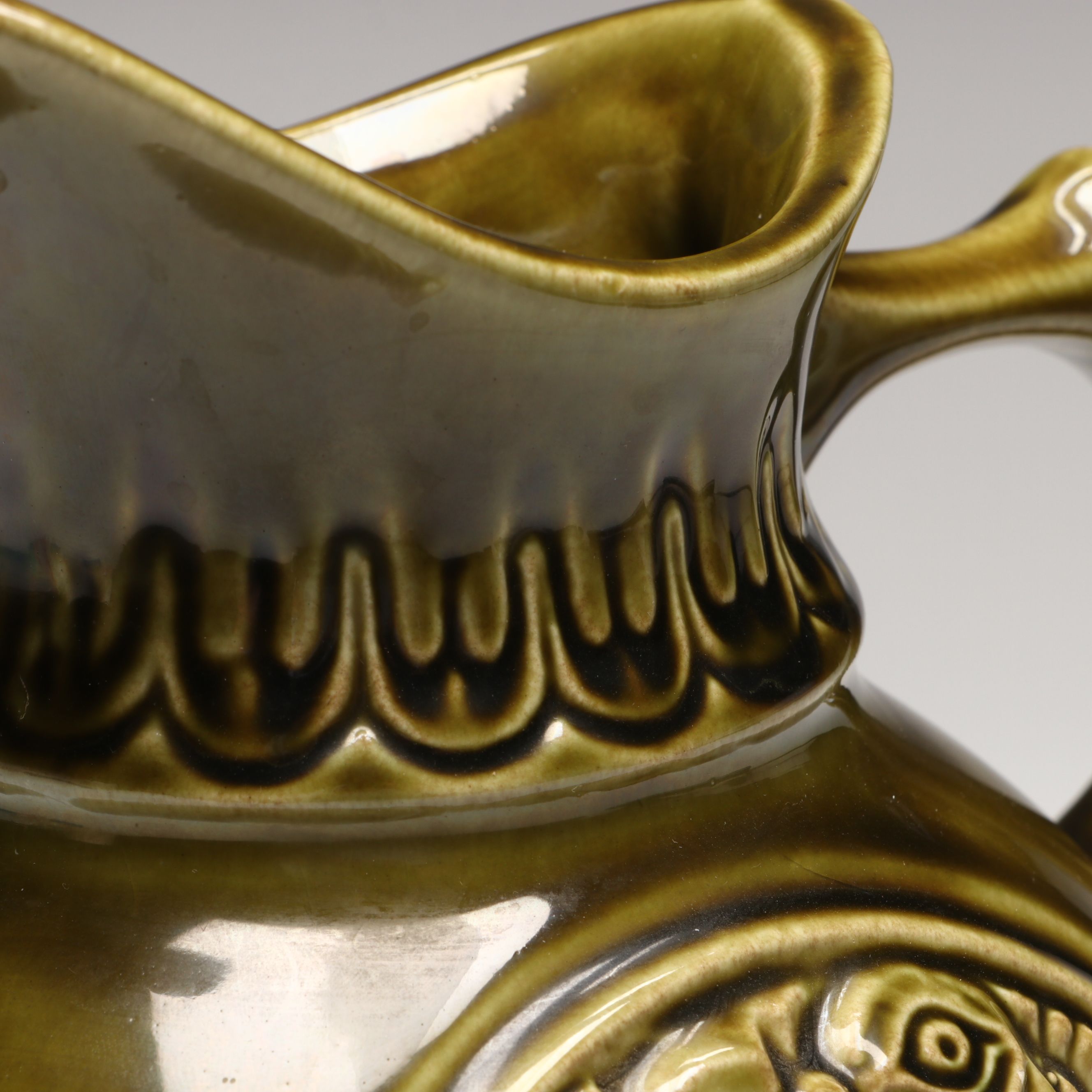 McCoy Pottery Turkey Pitcher and Basin, Mid-20th Century