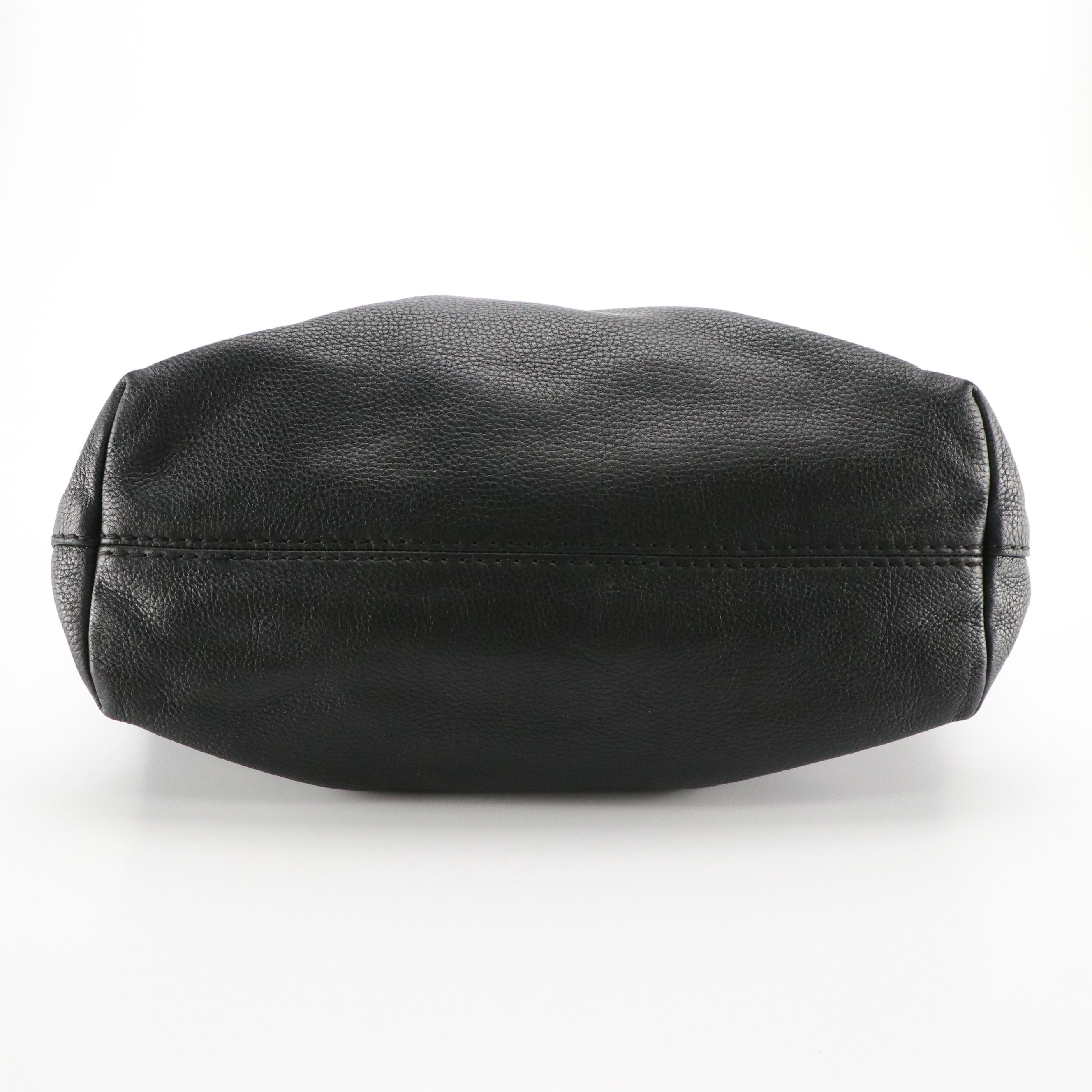 Prada Large Slouchy Two-Way Tote in Black Vitello Daino Leather