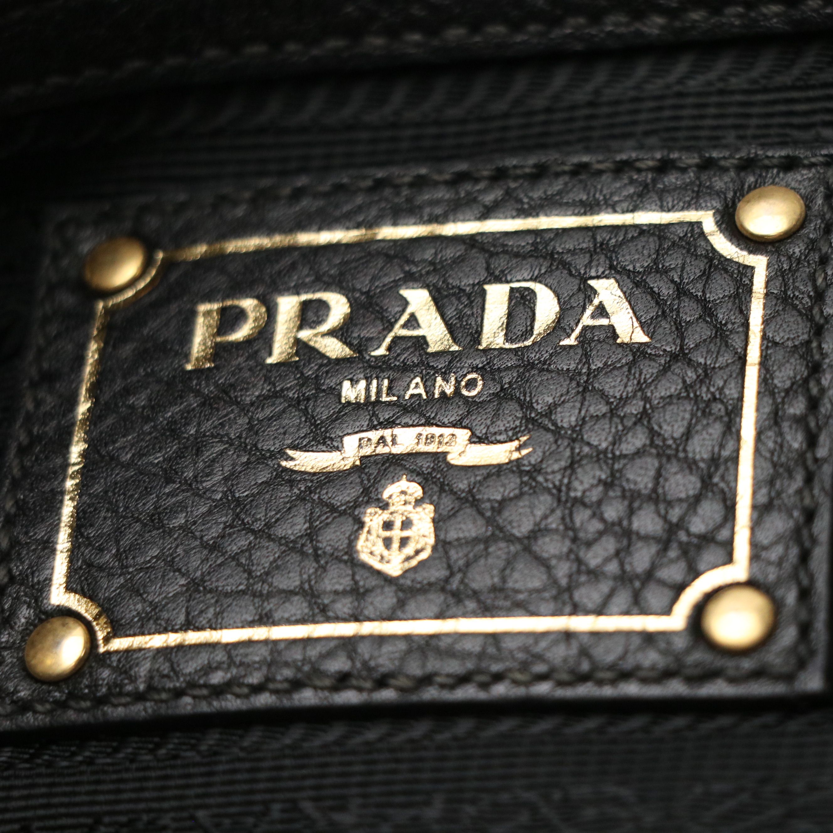 Prada Large Slouchy Two-Way Tote in Black Vitello Daino Leather
