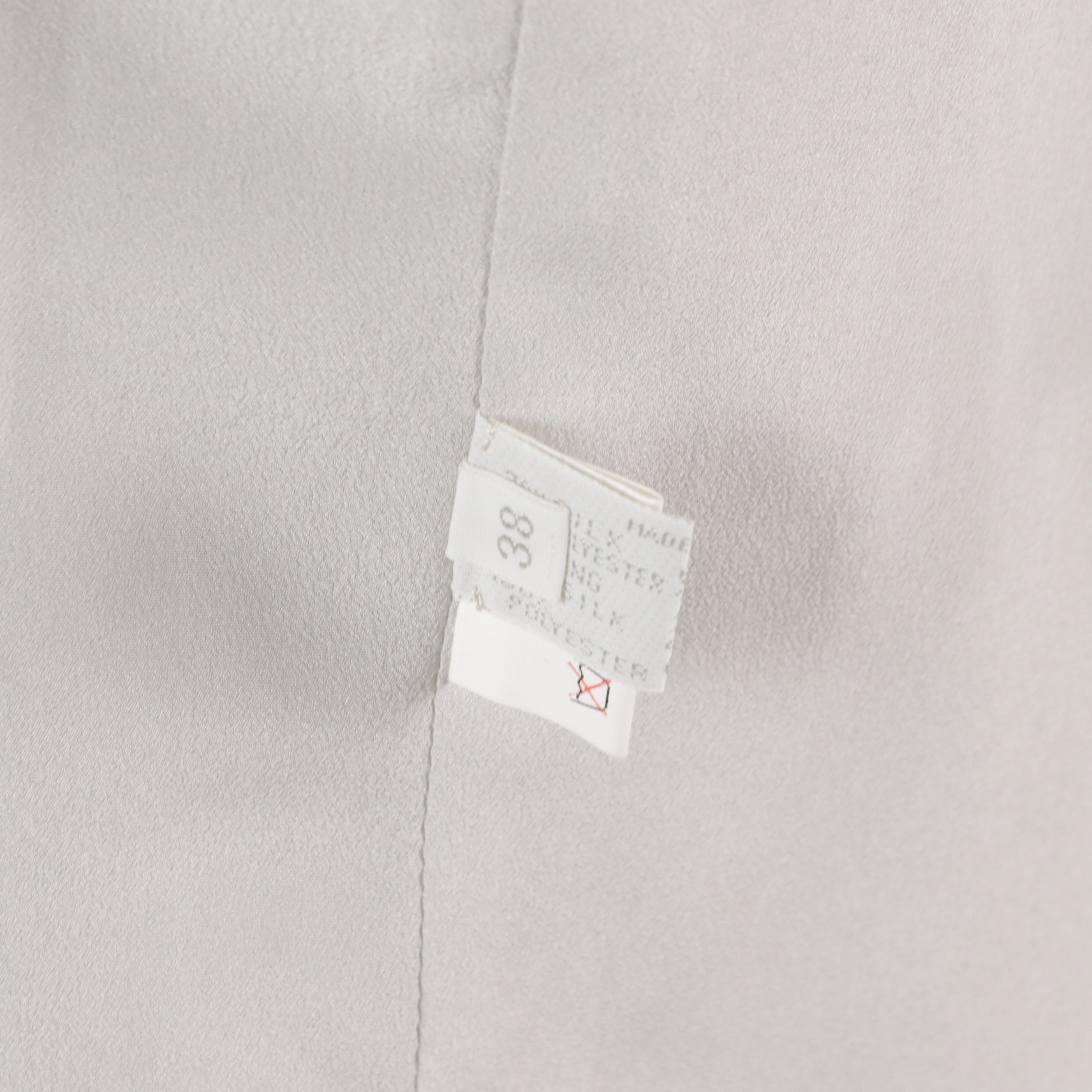 Prada Double-Breasted Blazer in Metallic Silver Crinkled Silk, With Tags