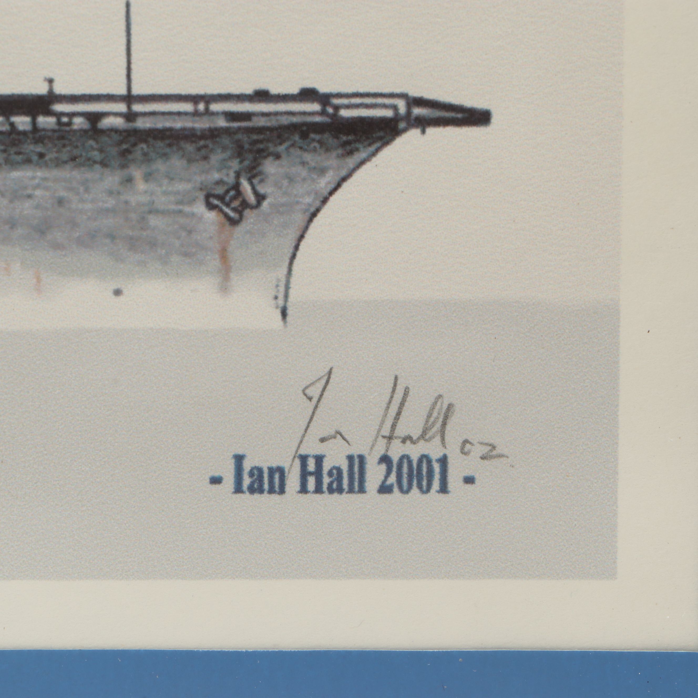 U.S.S. Constellation Print, Patch and Hat with F-4J Phantom II Figurine