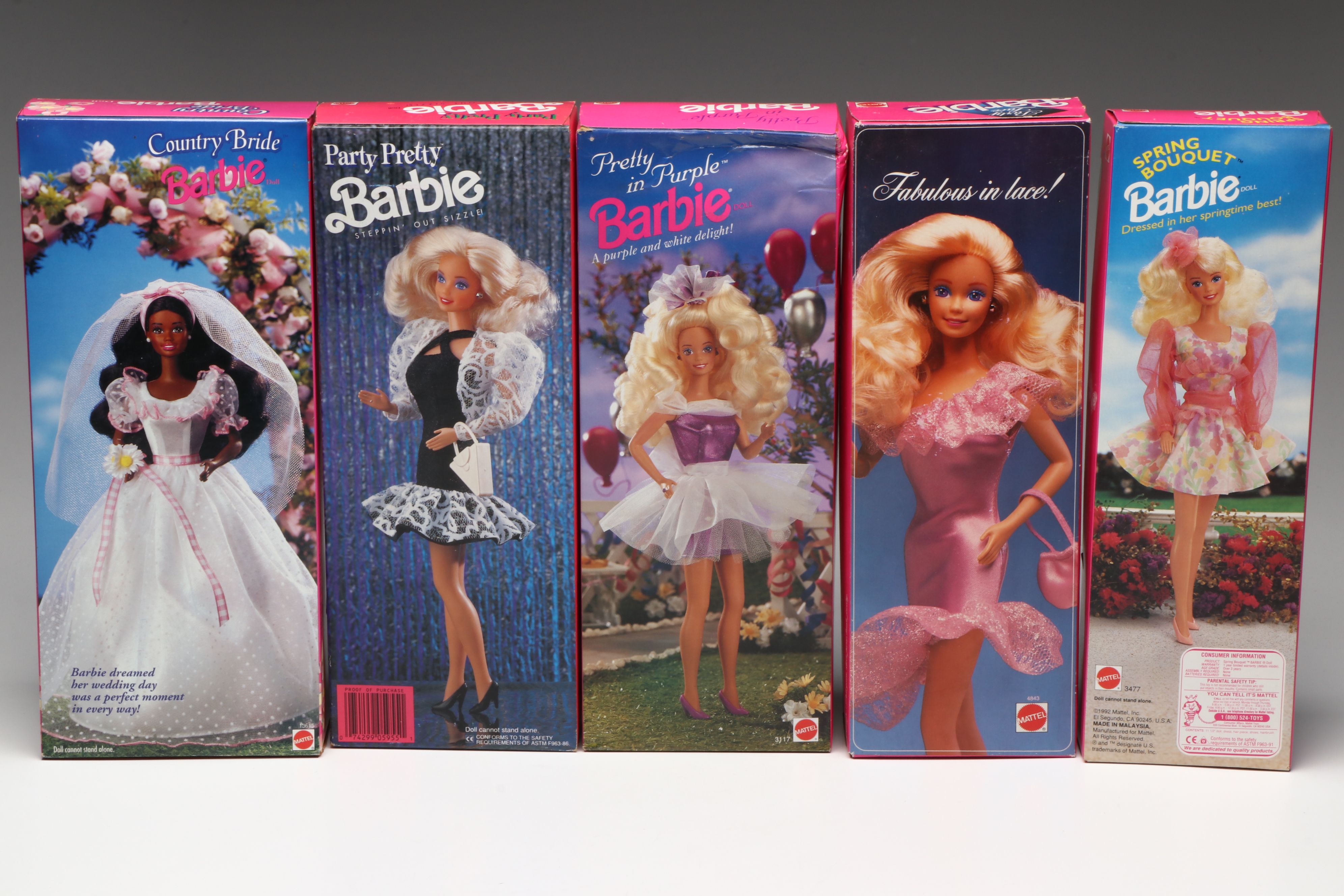 Mattel Barbie "Crystal Splendor," "Pretty in Purple," and More Barbie Dolls