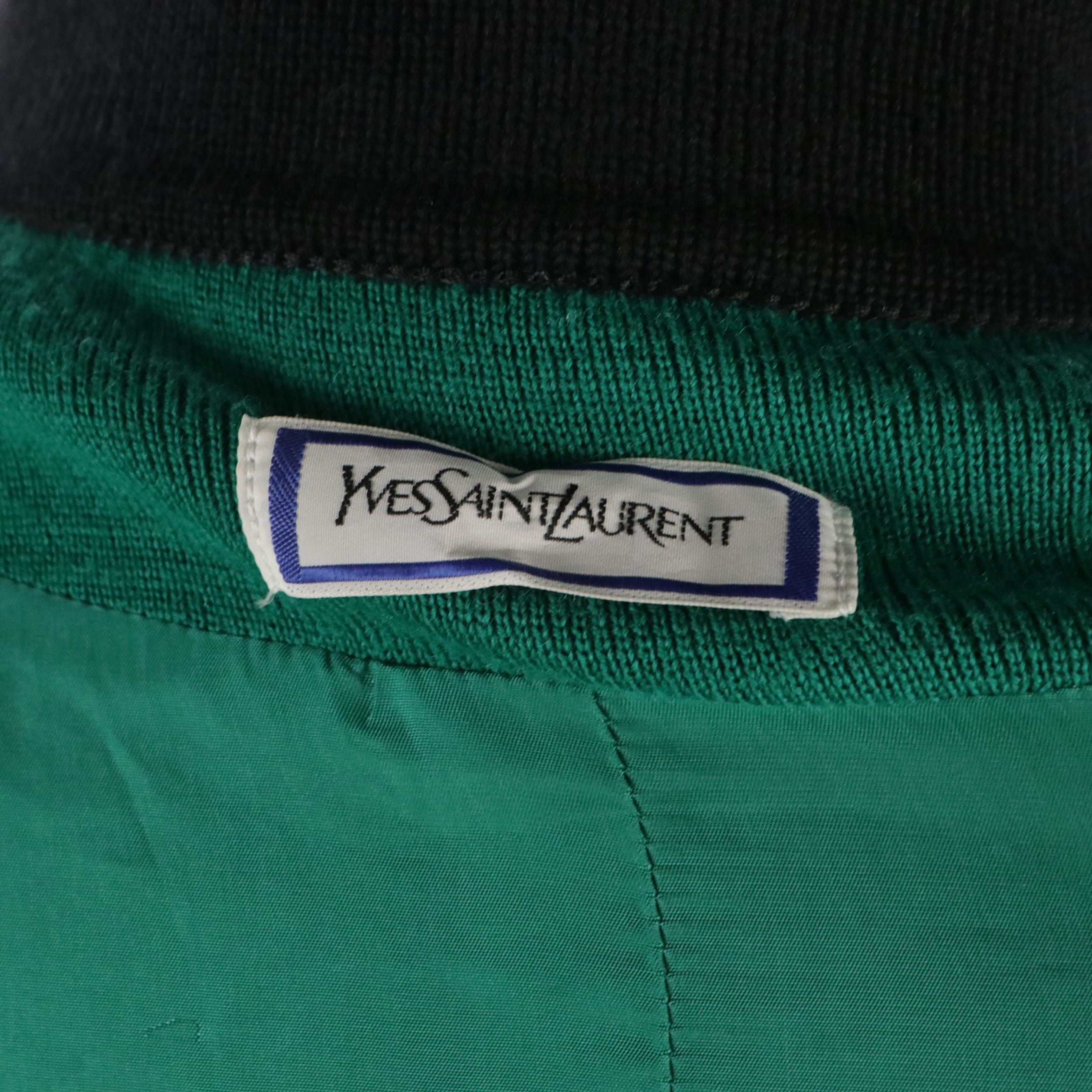 Yves Saint Laurent Knit Cardigan Jacket in Wool Blend, 1980s