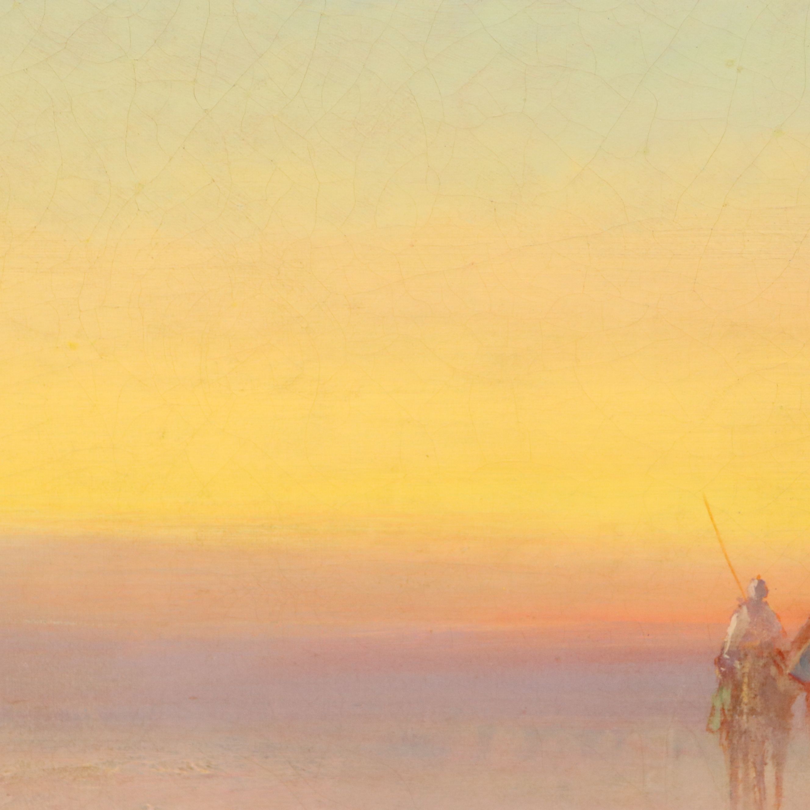 Victor Casnelli Orientalist Scene Oil Painting, Early 20th Century