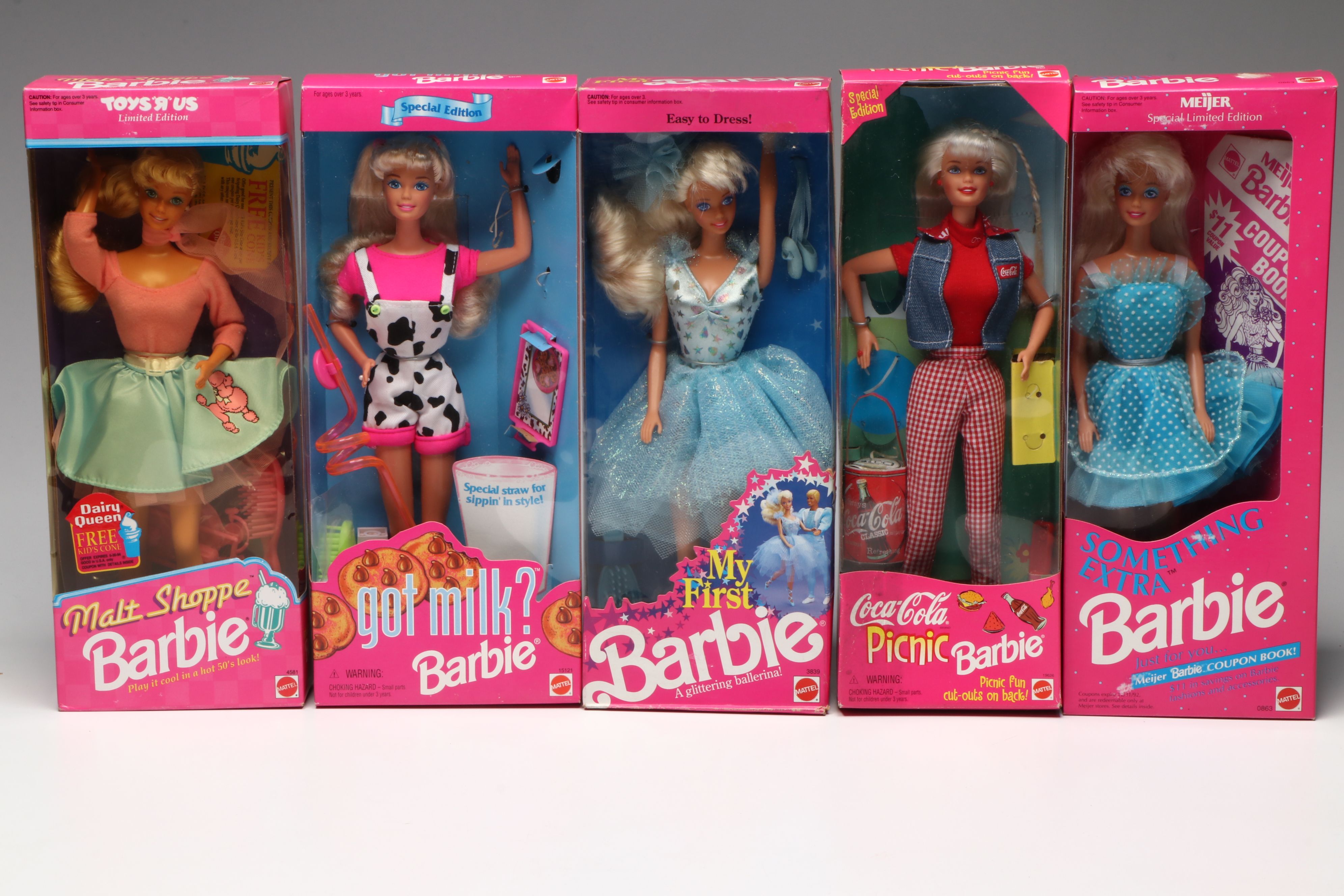 Barbie "Summer Daydreams," "Party Time," "Malt Shoppe" with More Dolls