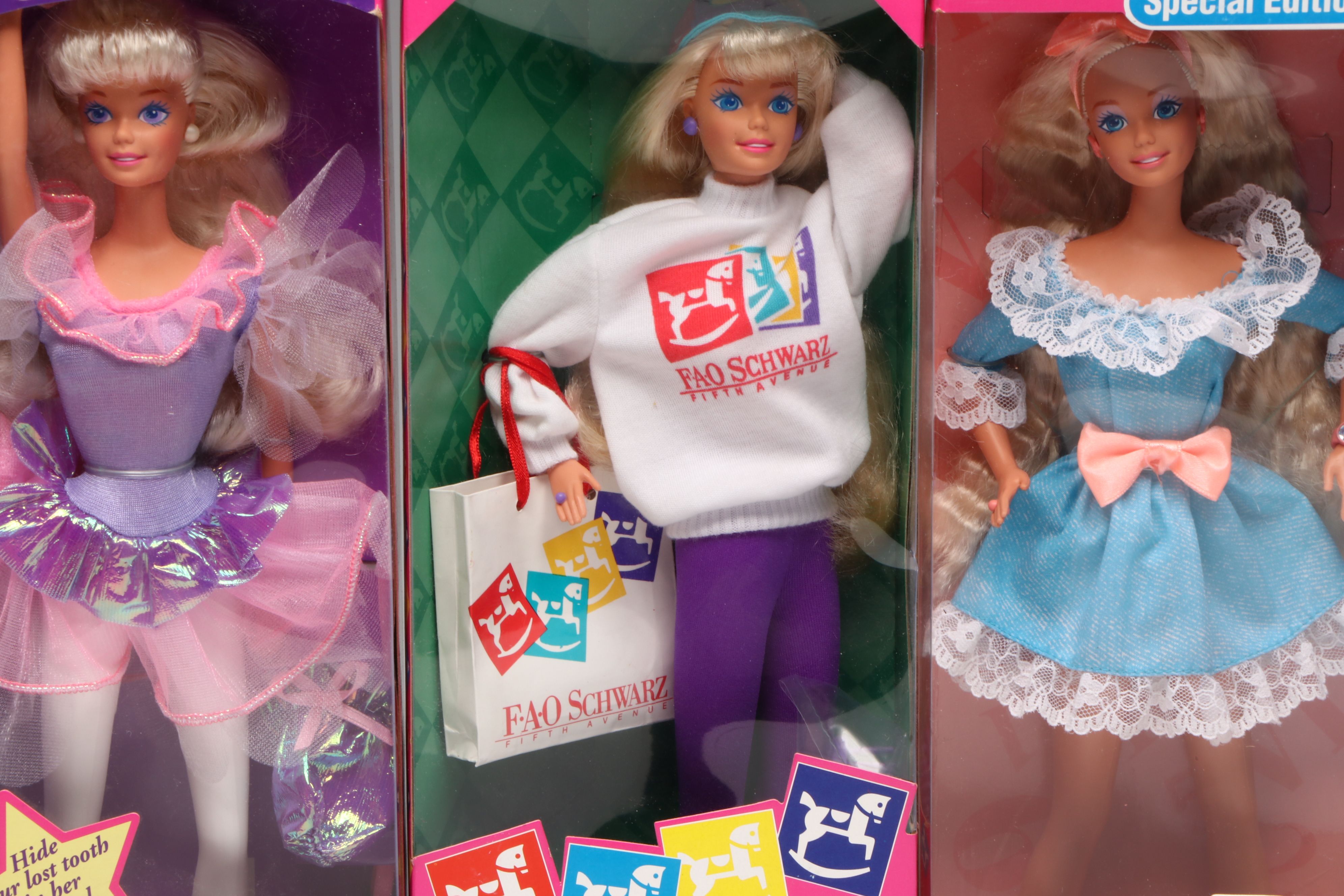 Barbie "Summer Daydreams," "Party Time," "Malt Shoppe" with More Dolls