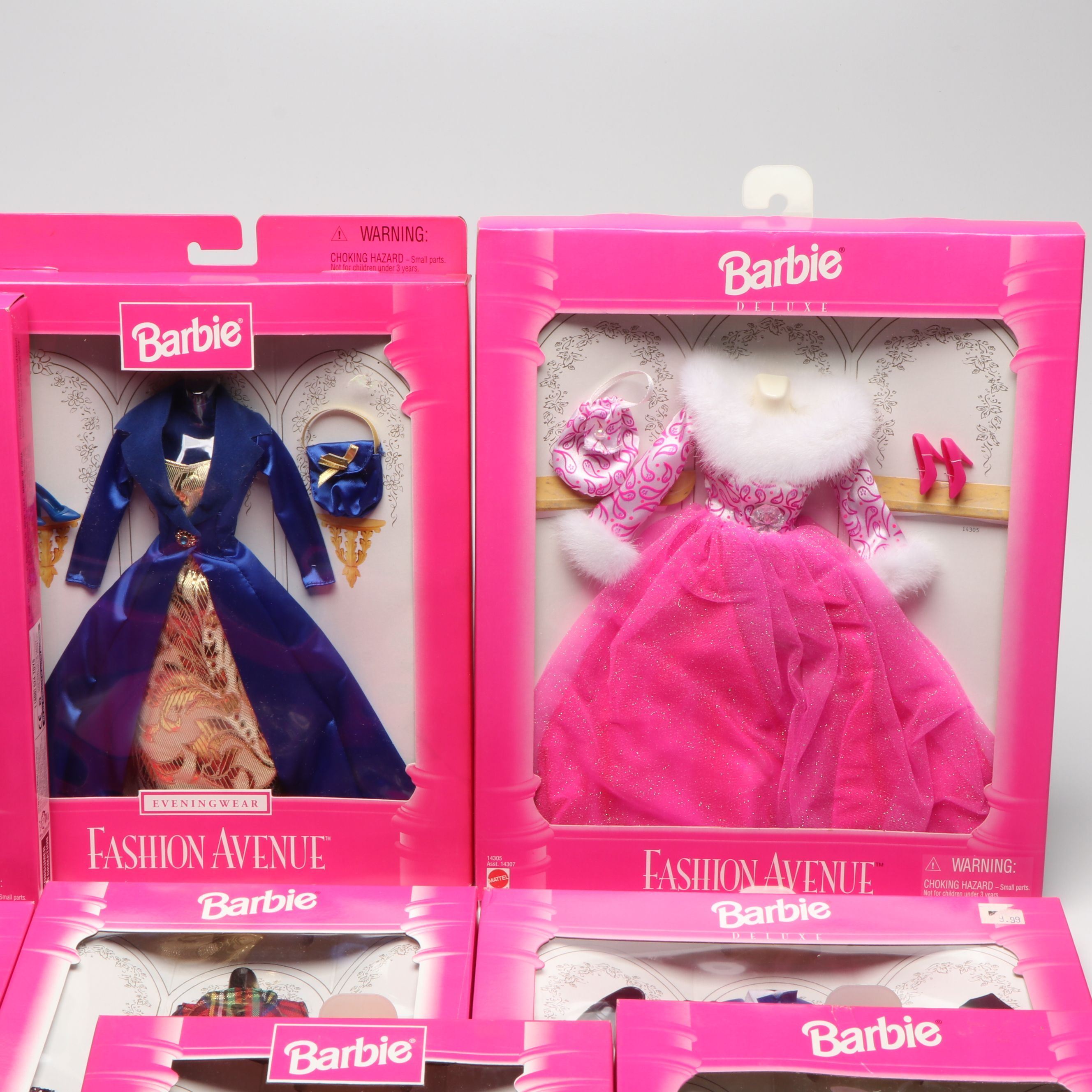 Mattel Barbie "Fashion Avenue" Doll Clothing, Late 20th C.