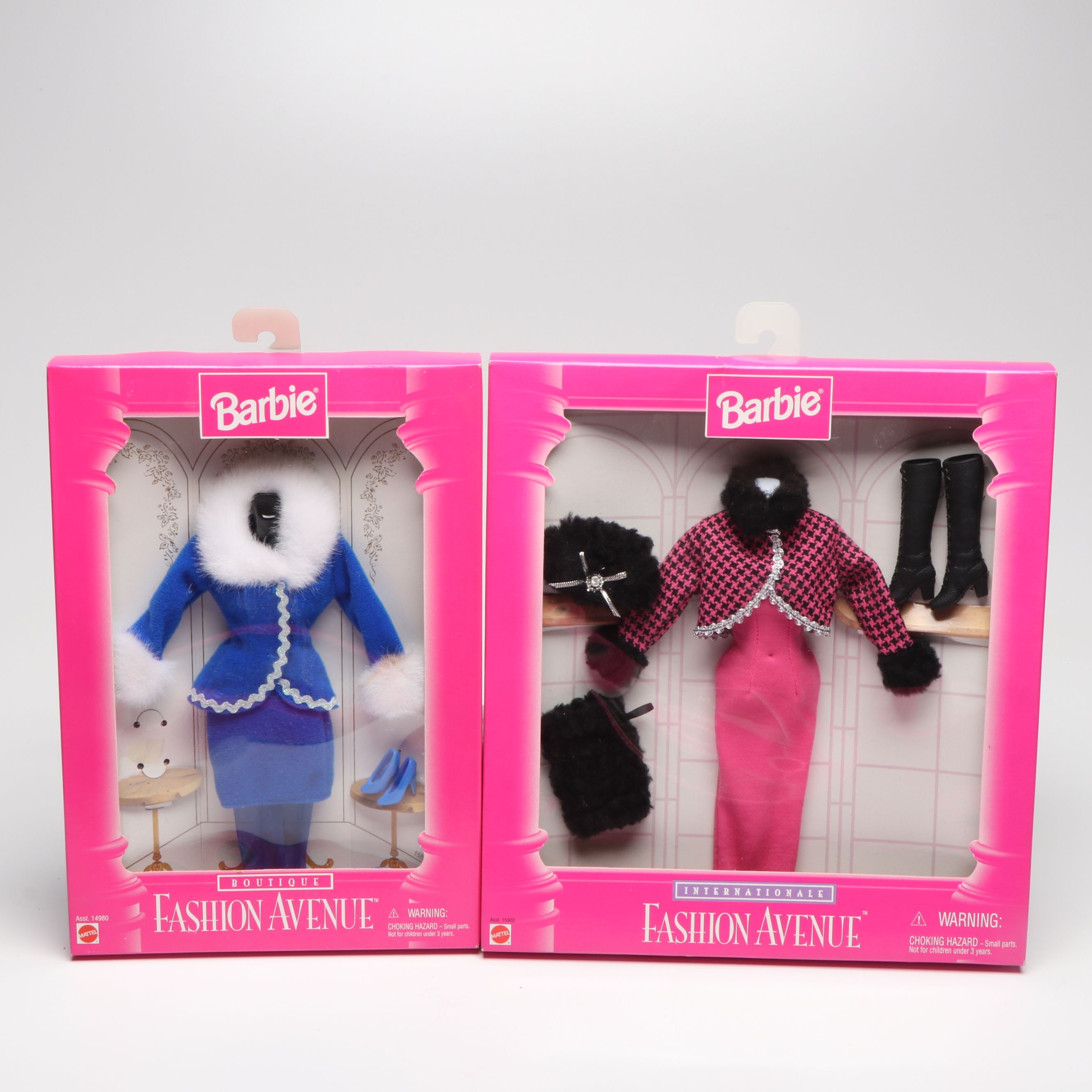 Mattel Barbie "Fashion Avenue" Doll Clothing, Late 20th C.