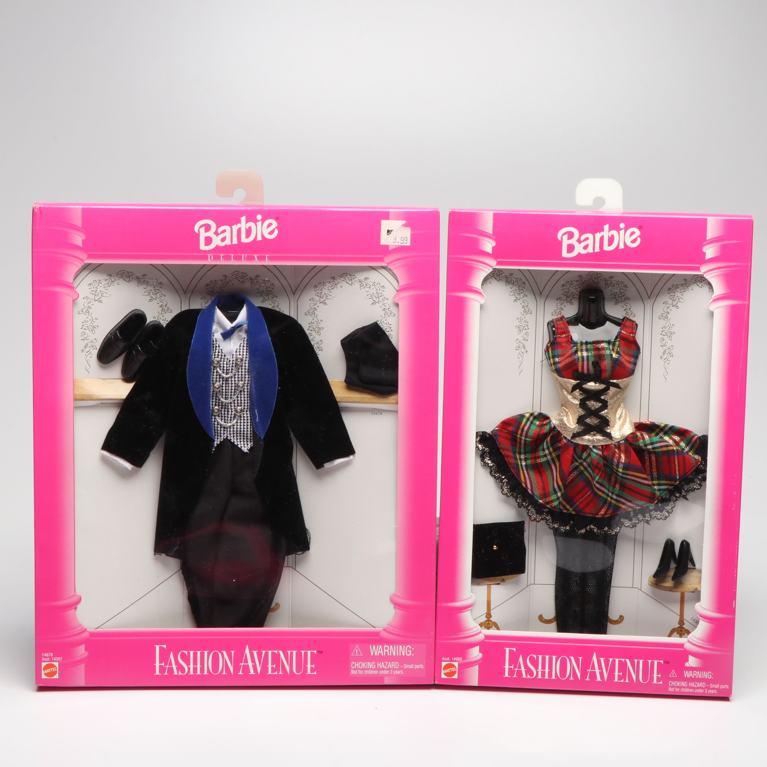 Mattel Barbie "Fashion Avenue" Doll Clothing, Late 20th C.