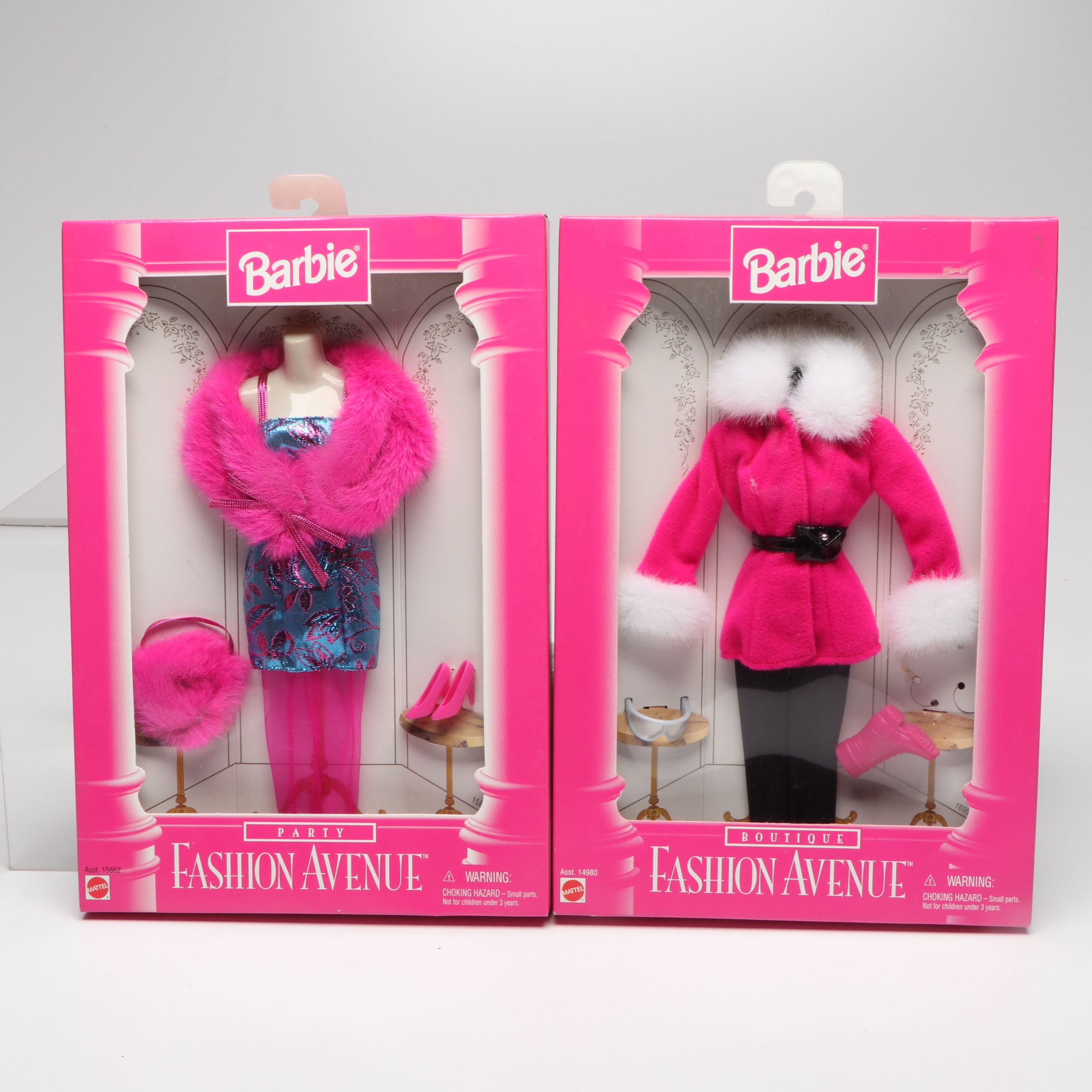 Mattel Barbie "Fashion Avenue" Doll Clothing, Late 20th C.