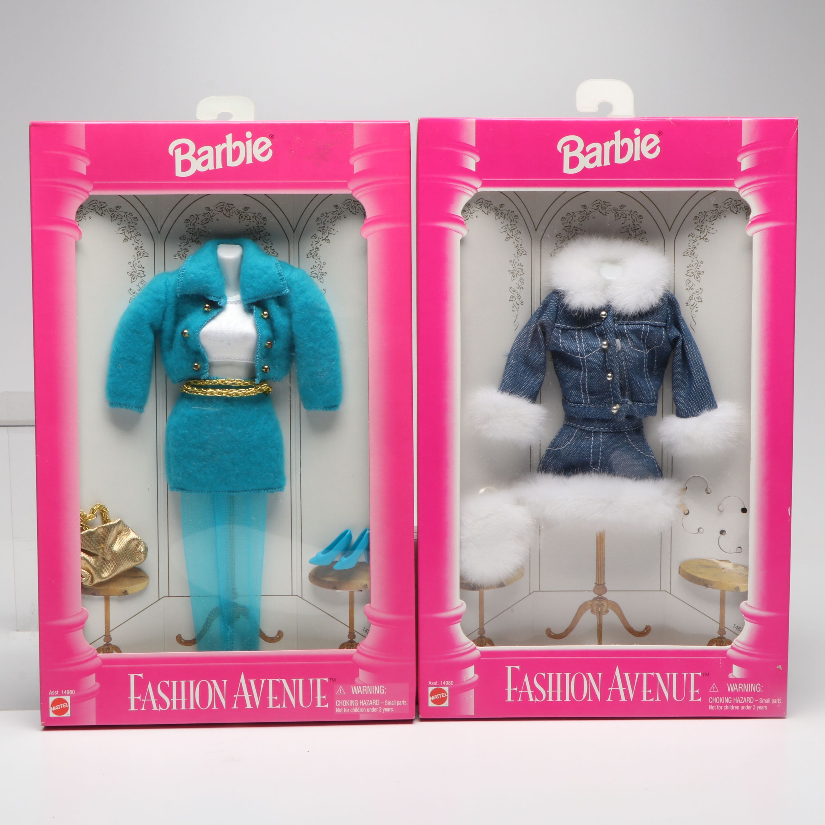 Mattel Barbie "Fashion Avenue" Doll Clothing, Late 20th C.