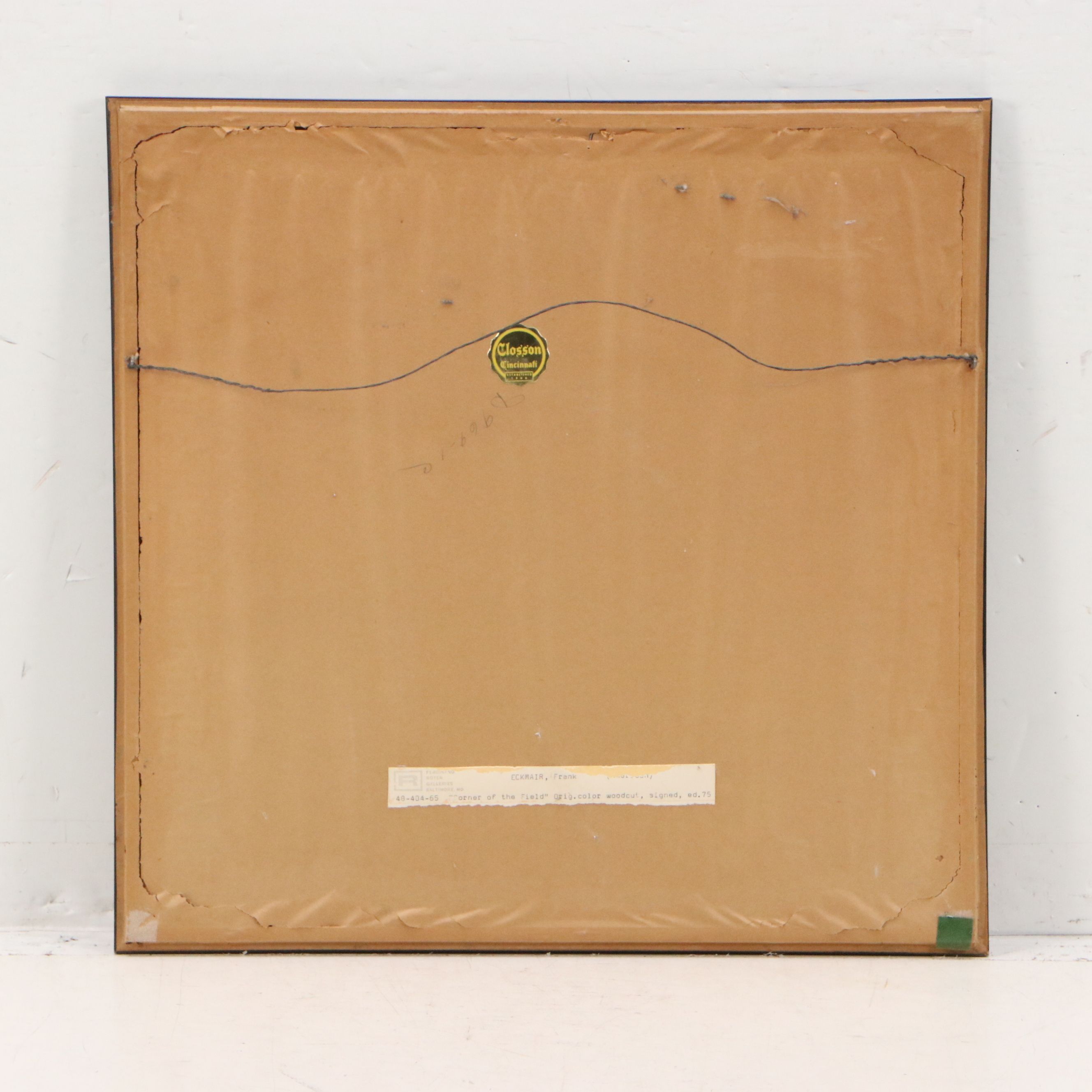 Frank Eckmair Color Woodcut "Corner of the Field"