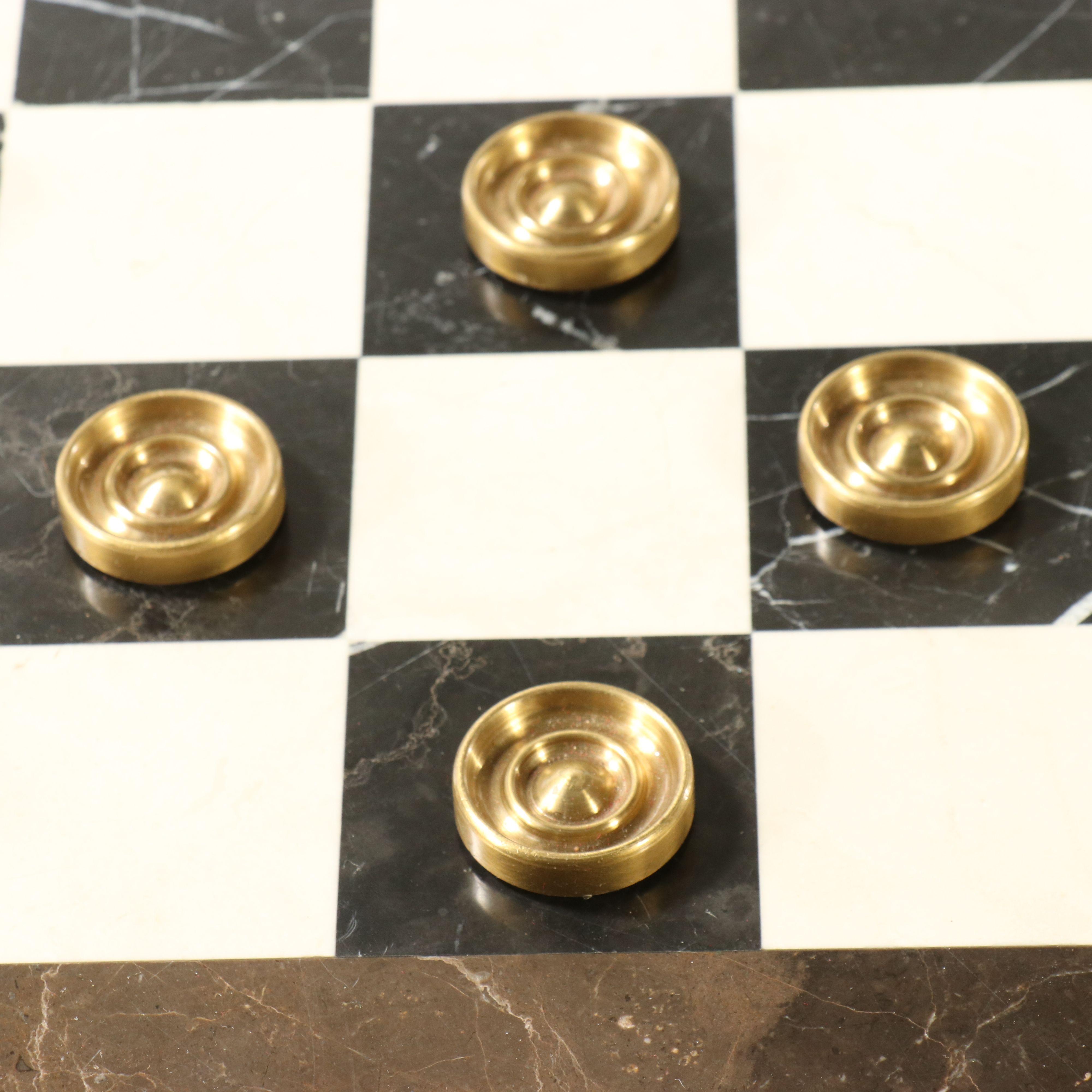 Regency Style Mahogany Game Table with Inset Marble Chessboard