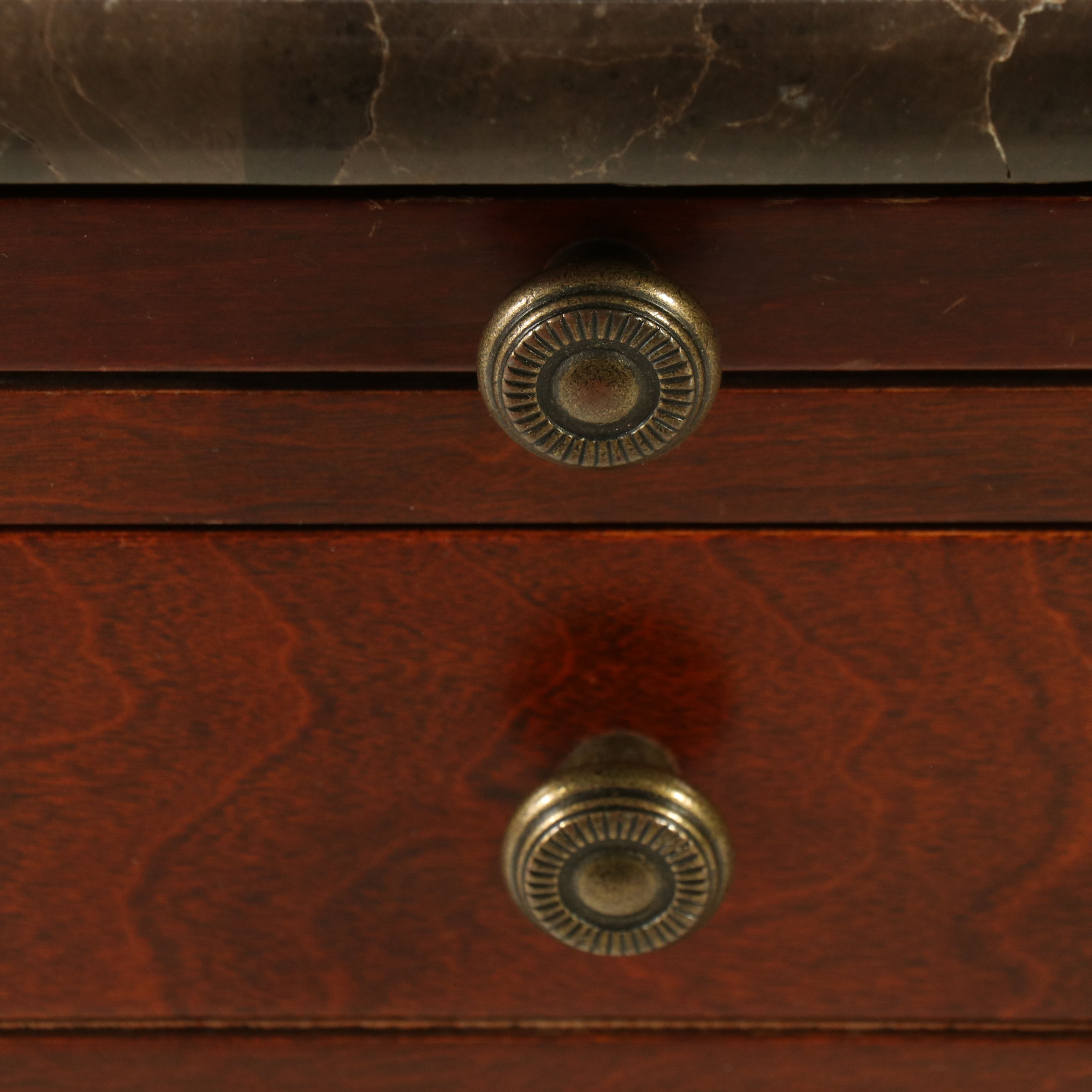 Regency Style Mahogany Game Table with Inset Marble Chessboard