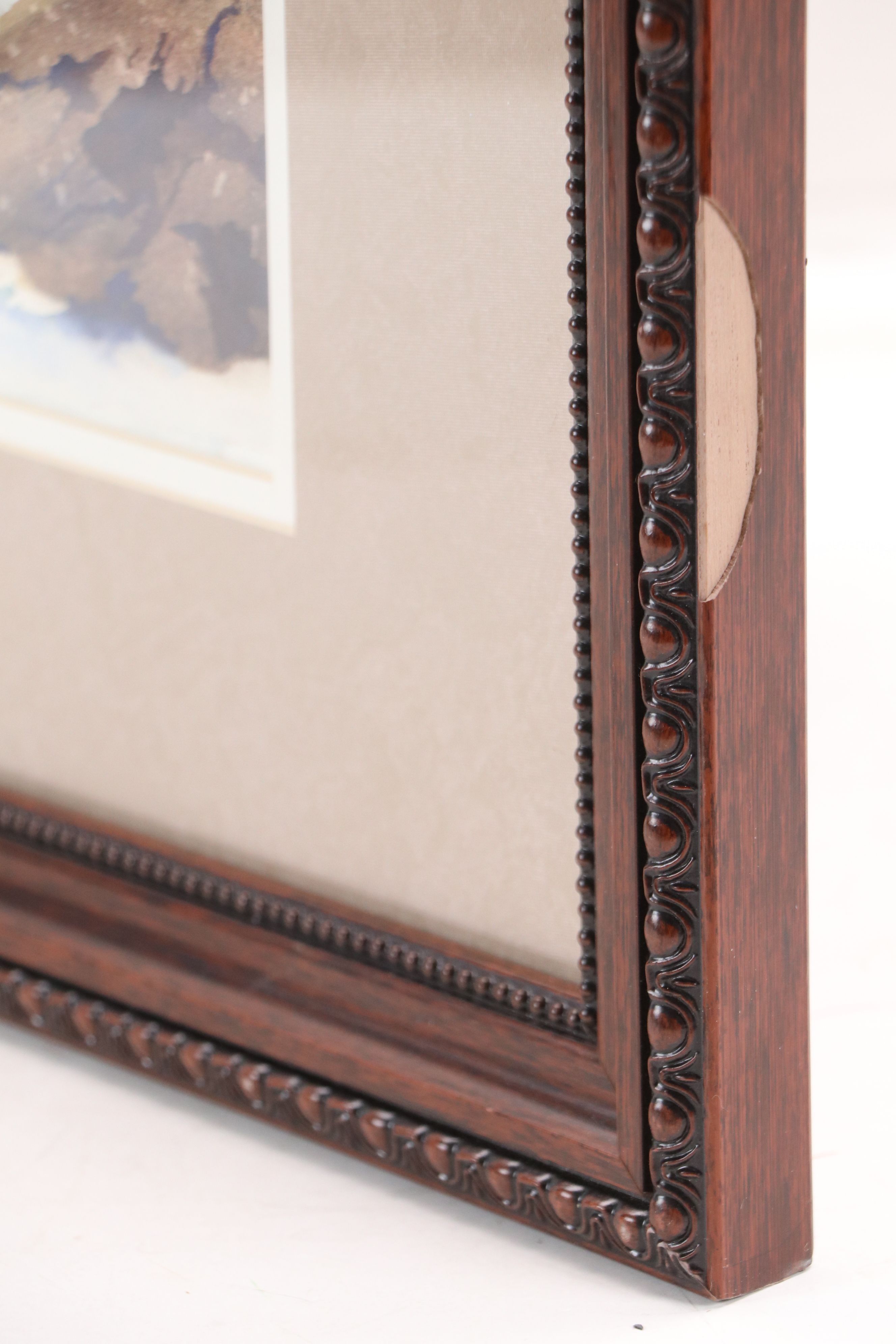 Grace Sloan Watercolor Painting of Crashing Waves, Late 20th Century