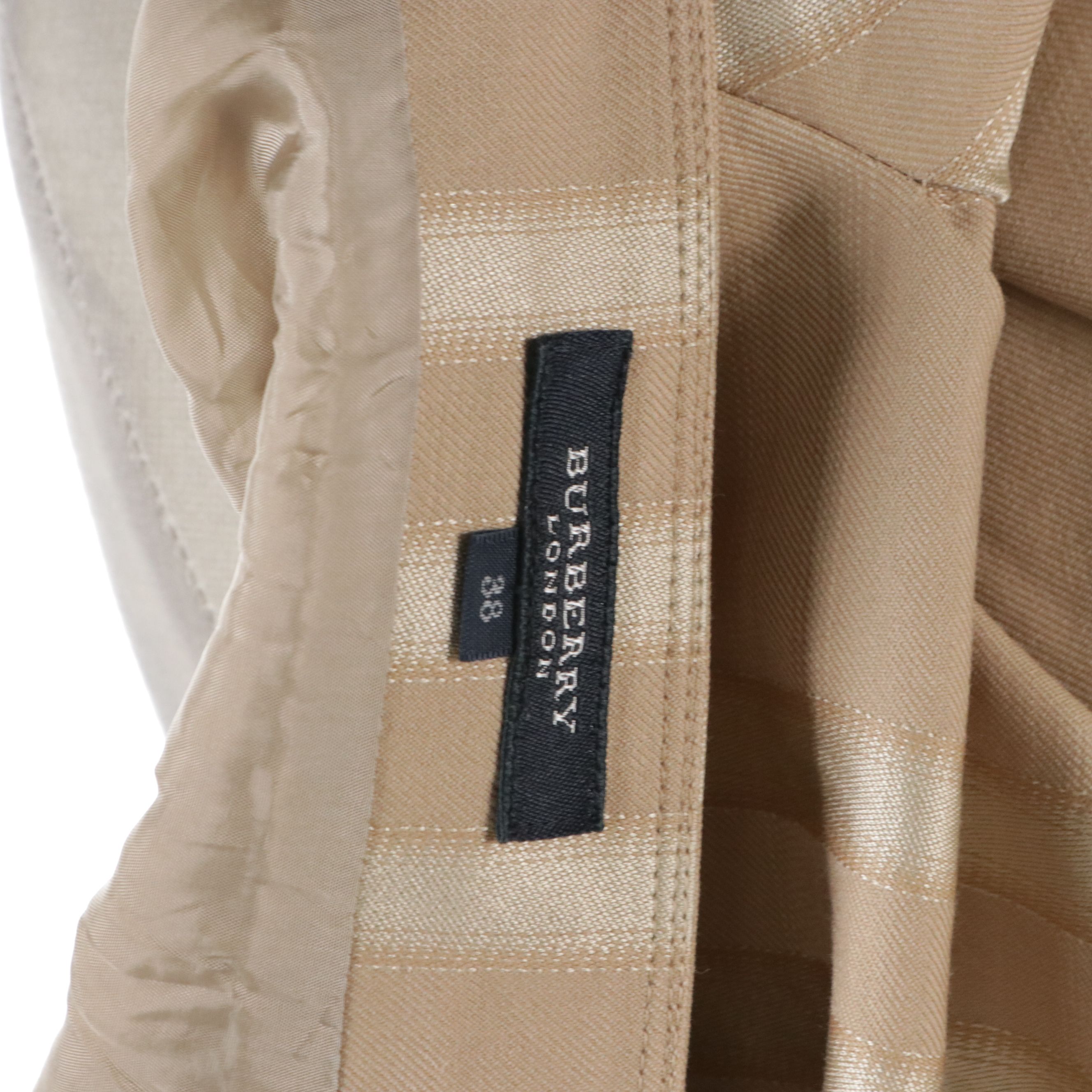 Burberry Silk Blend Check A-Line Skirt