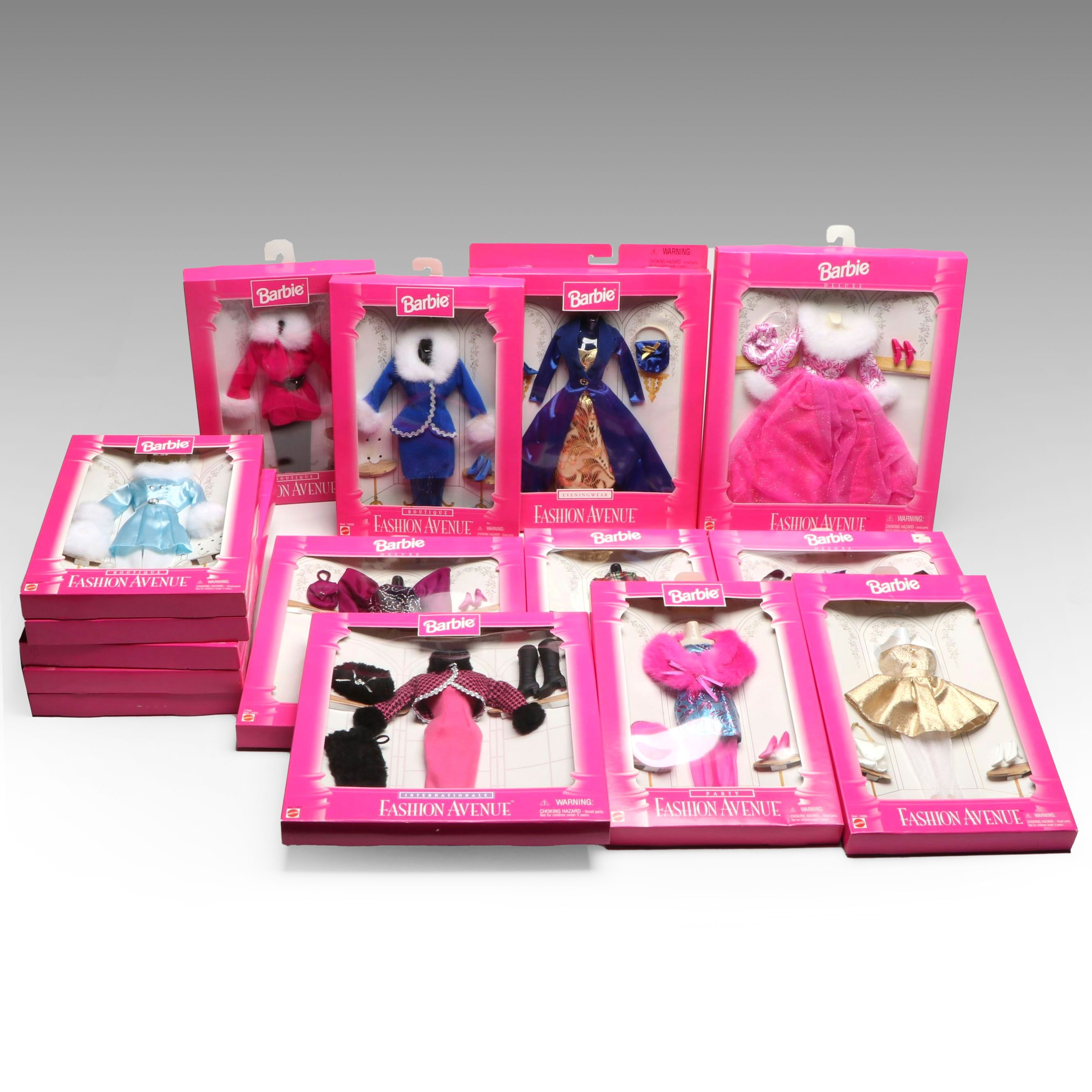 Mattel Barbie "Fashion Avenue" Doll Clothing, Late 20th C.