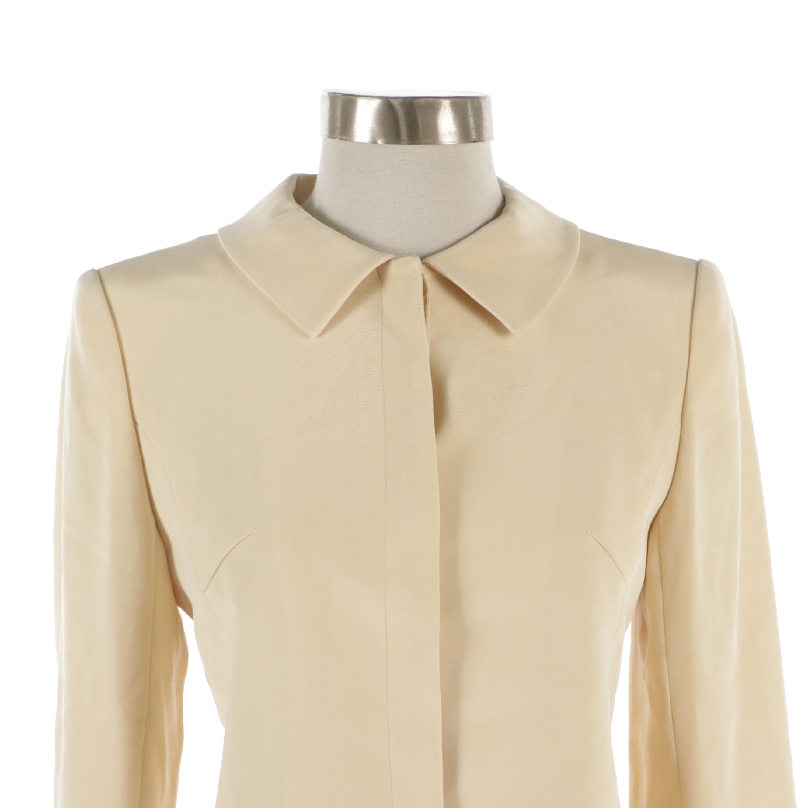 Balenciaga La Mode Button-Front Jacket with Hidden Placket