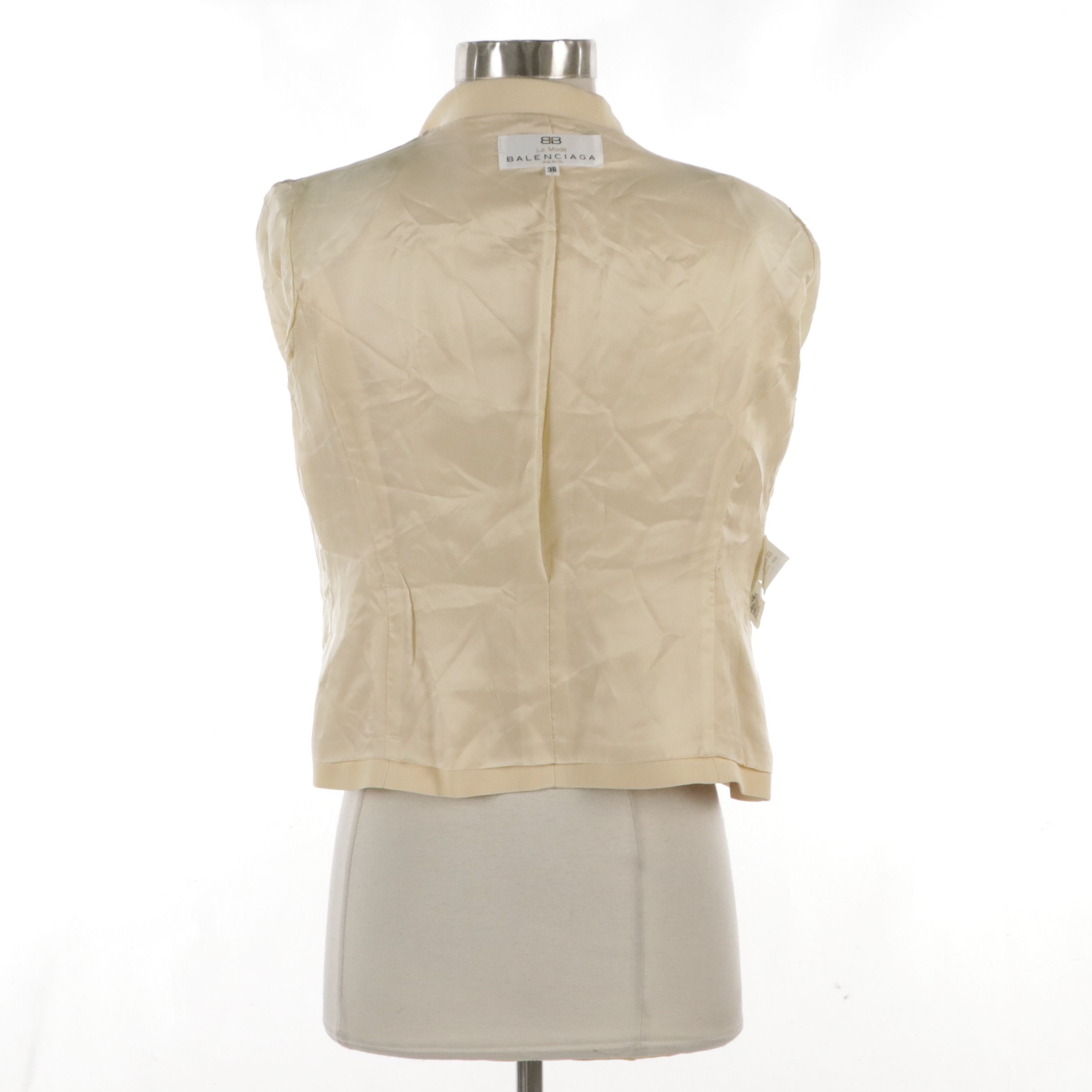 Balenciaga La Mode Button-Front Jacket with Hidden Placket