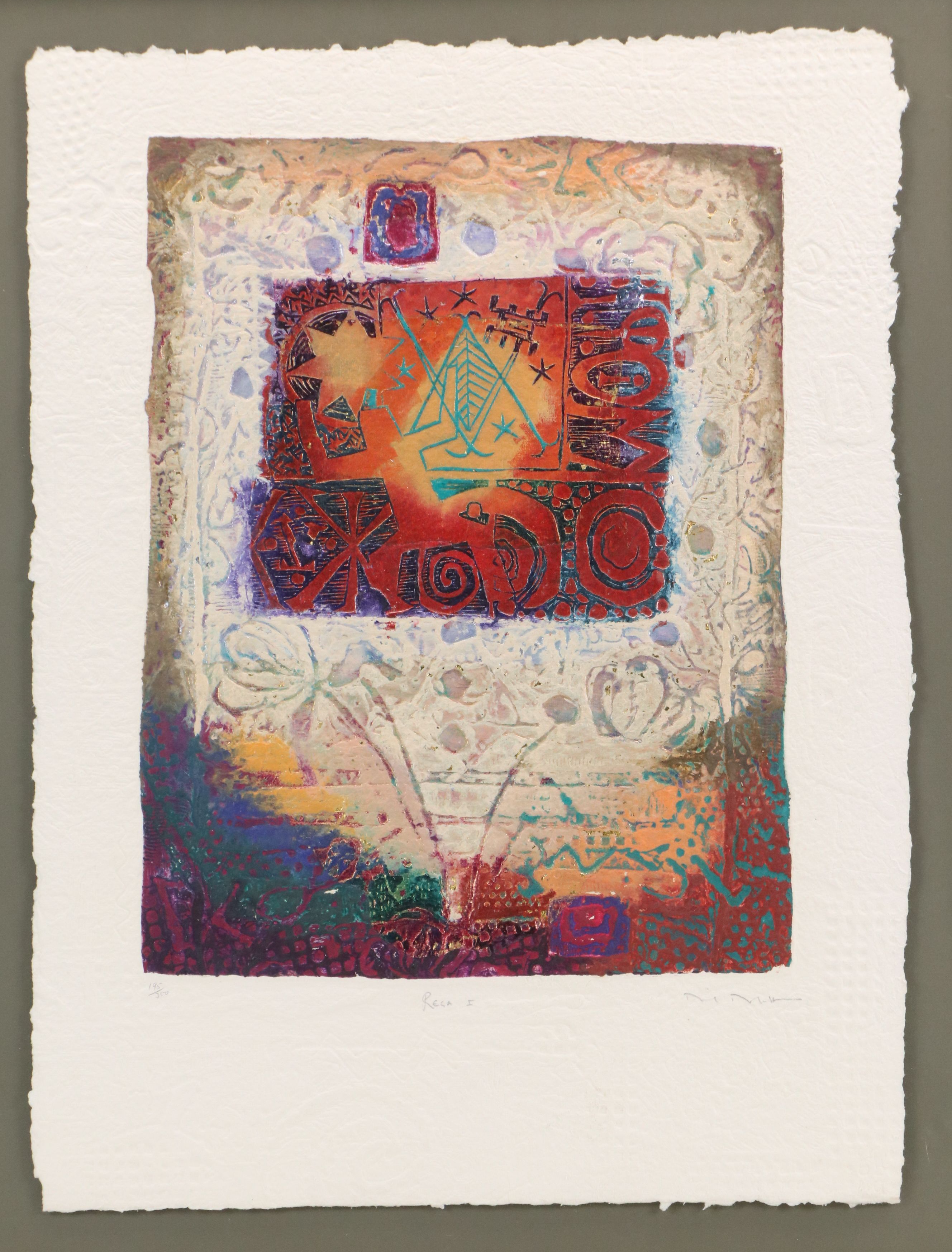 David Dodsworth Mixed Media Collograph "Rega I"