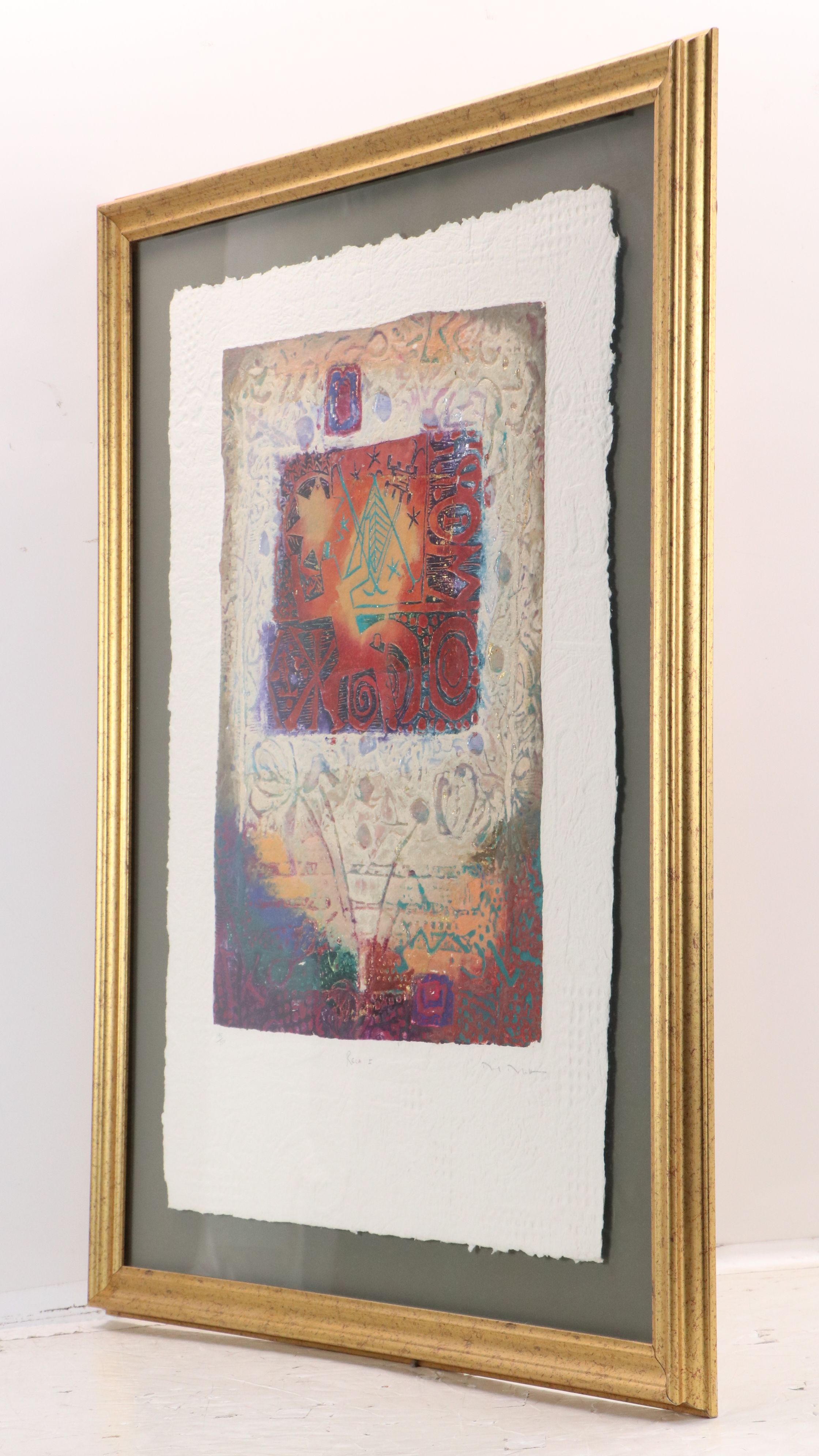David Dodsworth Mixed Media Collograph "Rega I"