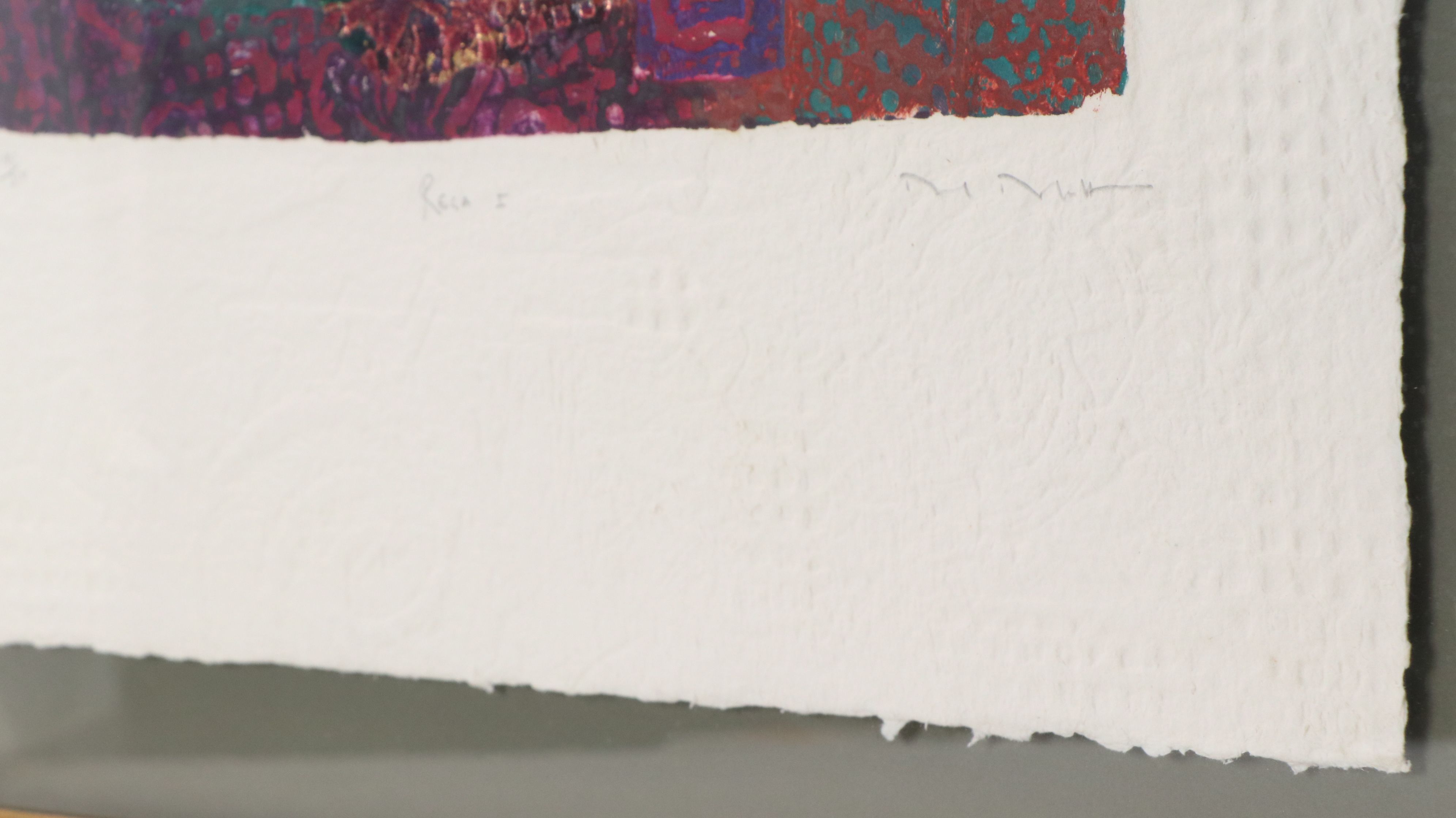 David Dodsworth Mixed Media Collograph "Rega I"