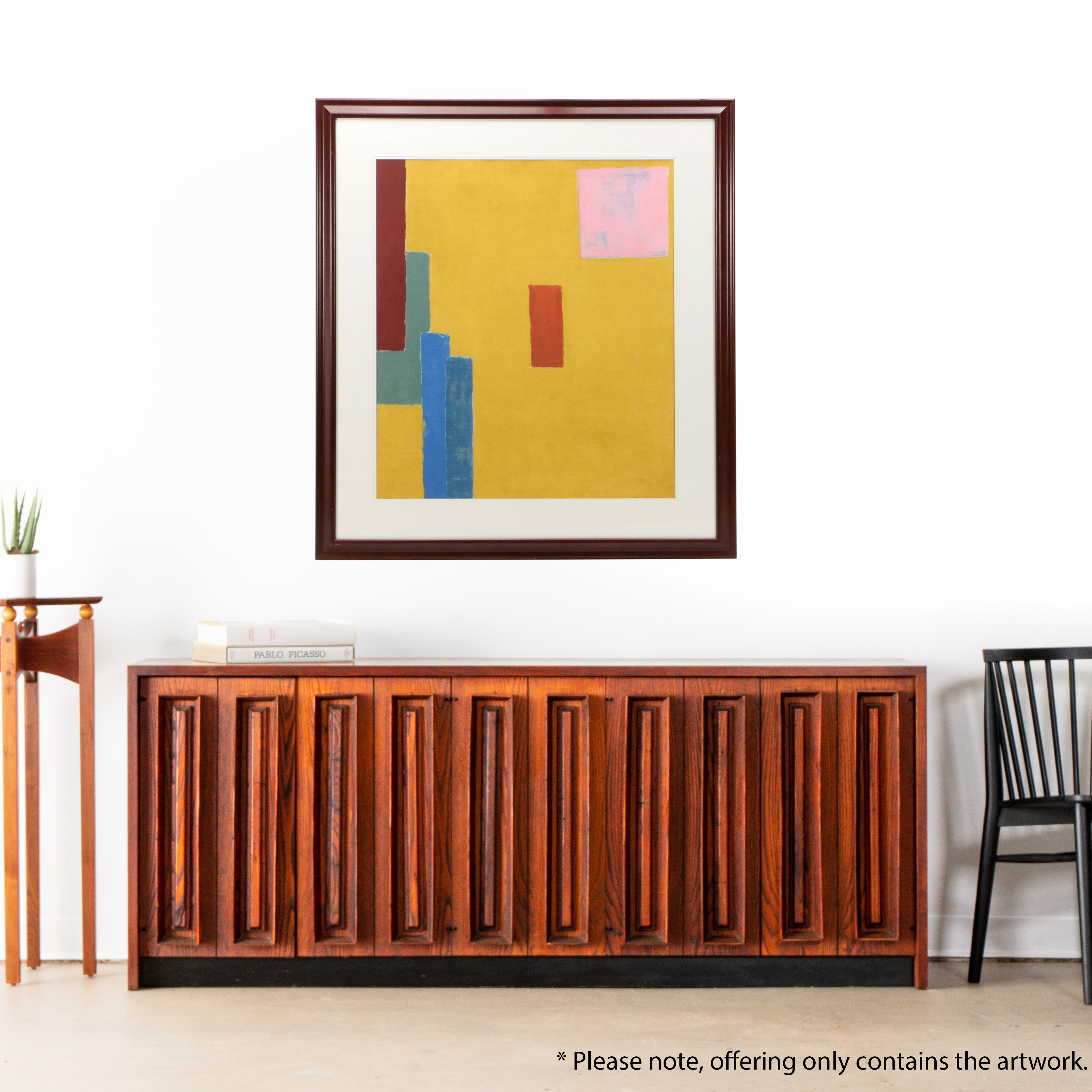 After Vanessa Bell Lithograph Yellow Composition "Untitled," 21st Century