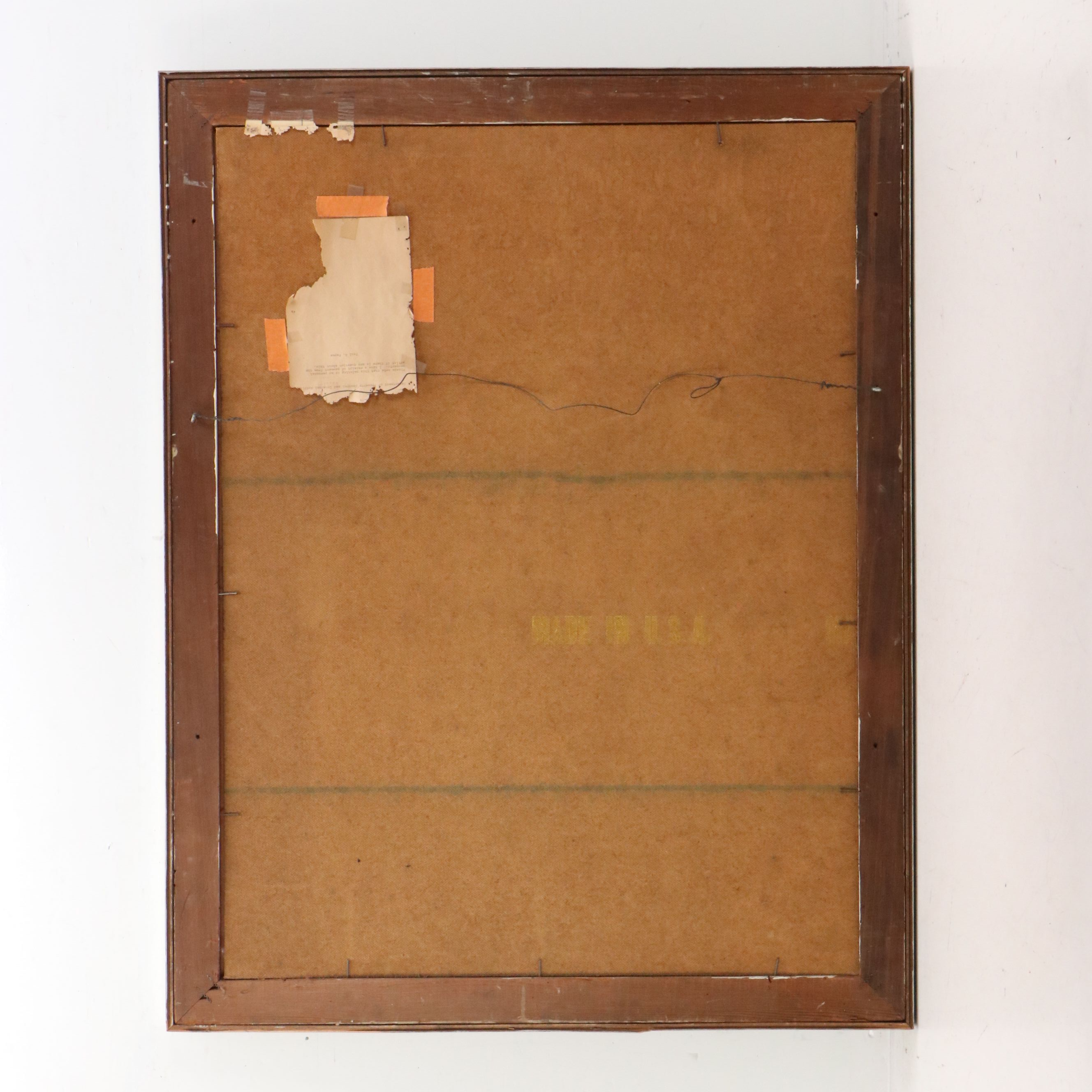 Fridtjof Schroder Abstract Oil Painting, 1961