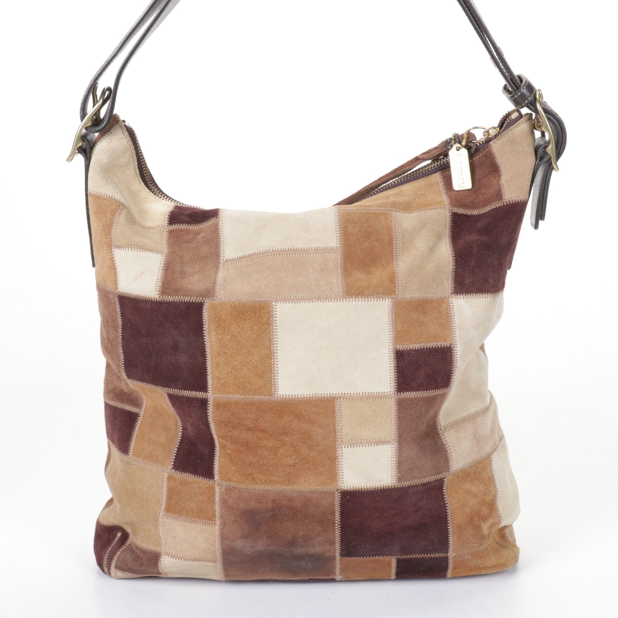 Coach Legacy Patchwork Suede Hobo Bag