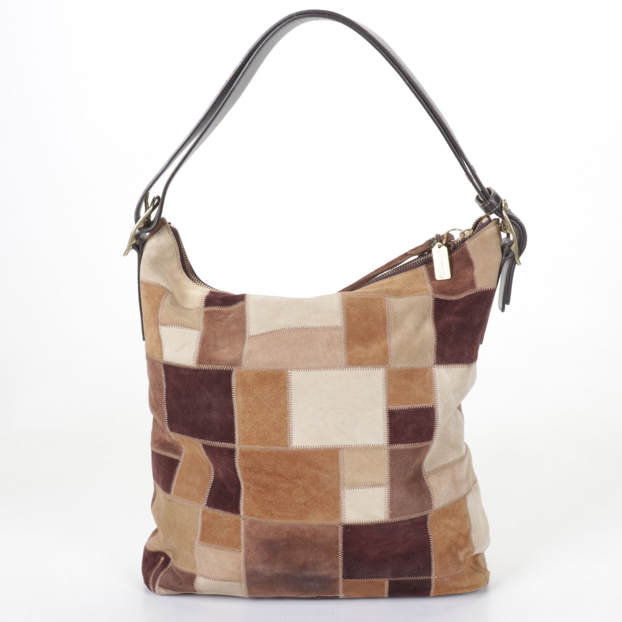 Coach Legacy Patchwork Suede Hobo Bag