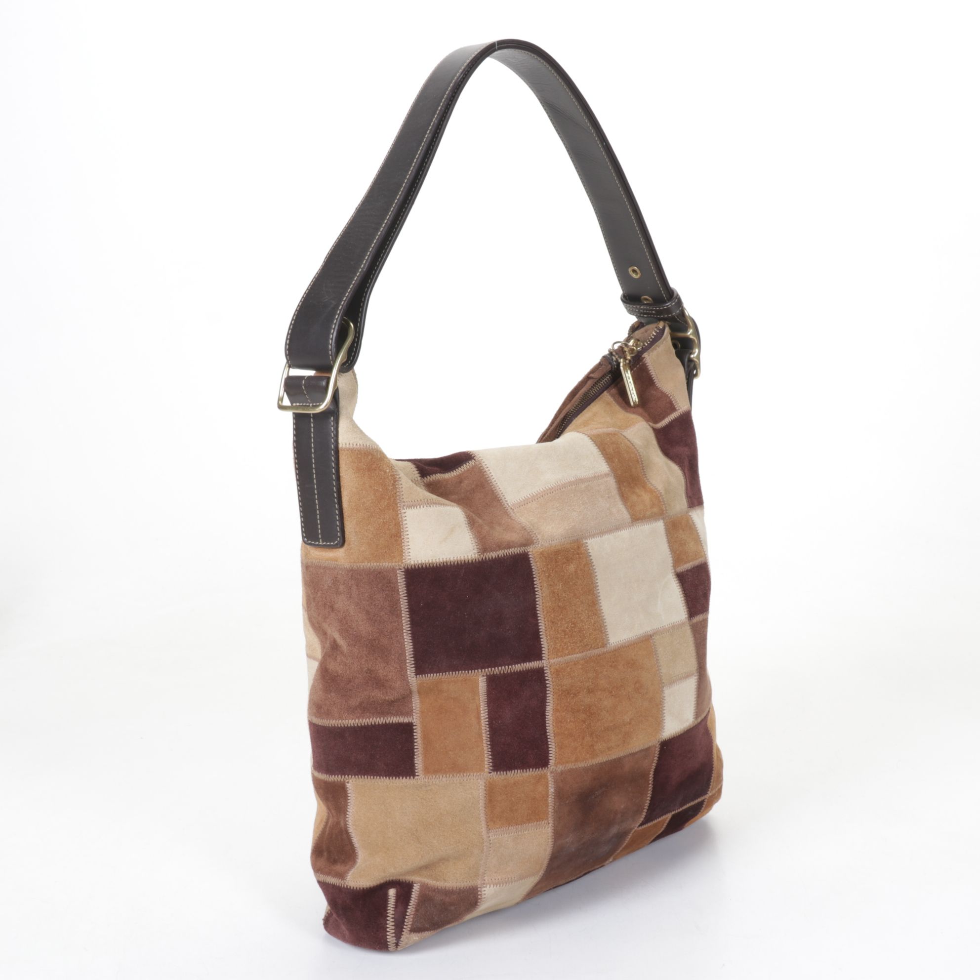 Coach Legacy Patchwork Suede Hobo Bag
