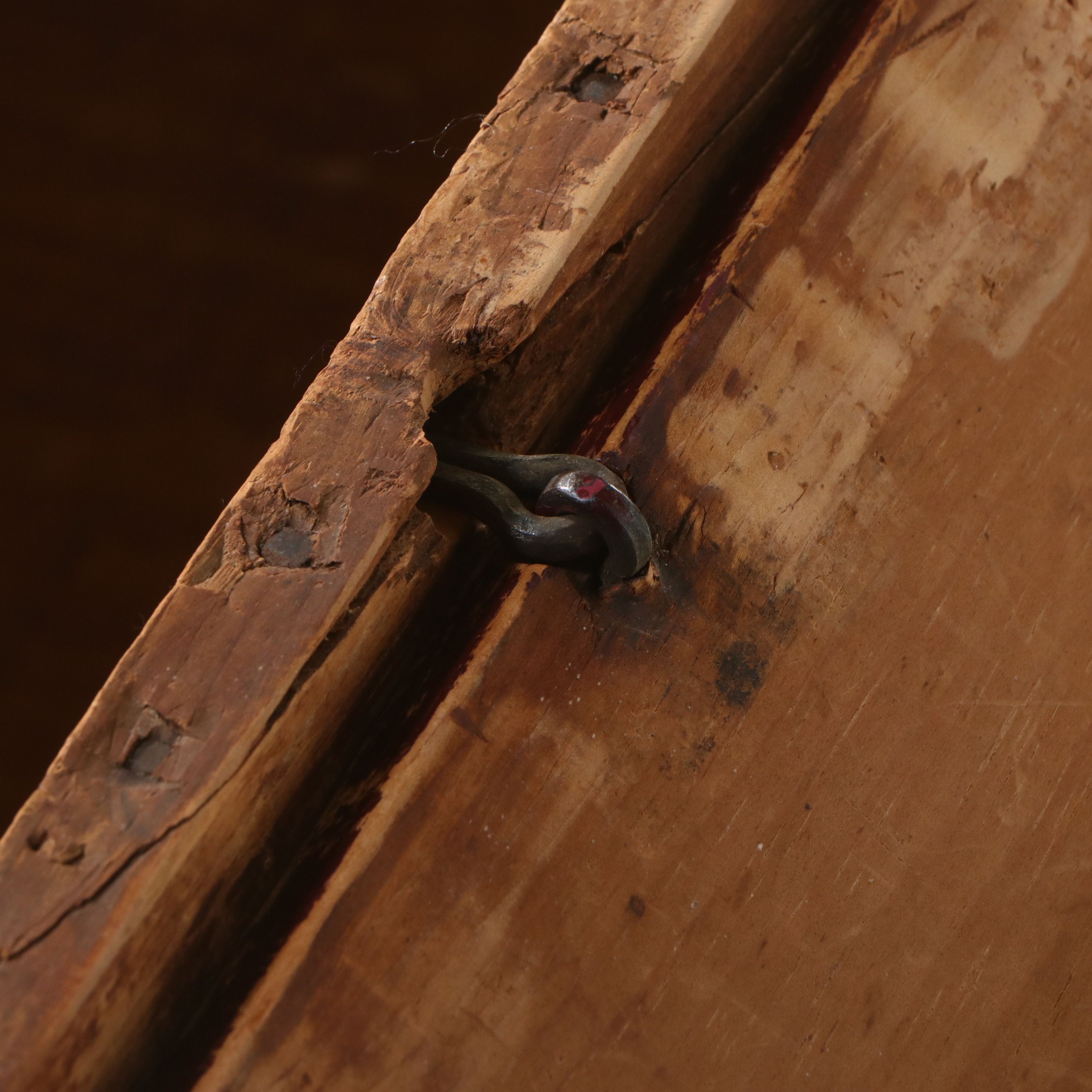 American Folk Art Painted Pine Blanket Chest, 19th Century