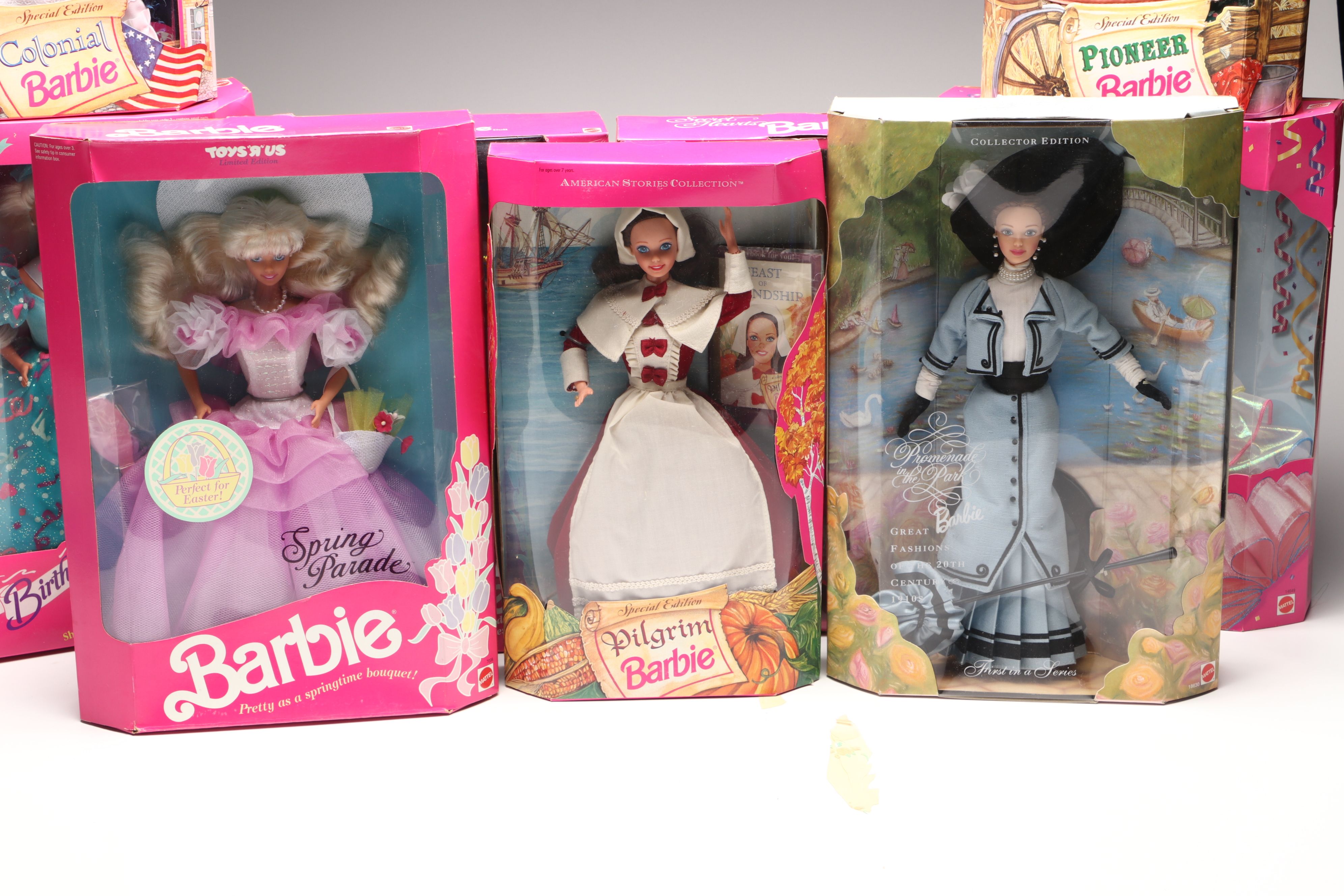 Mattel Barbie "Pioneer Barbie," "Birthday Barbie," and More Barbie Dolls