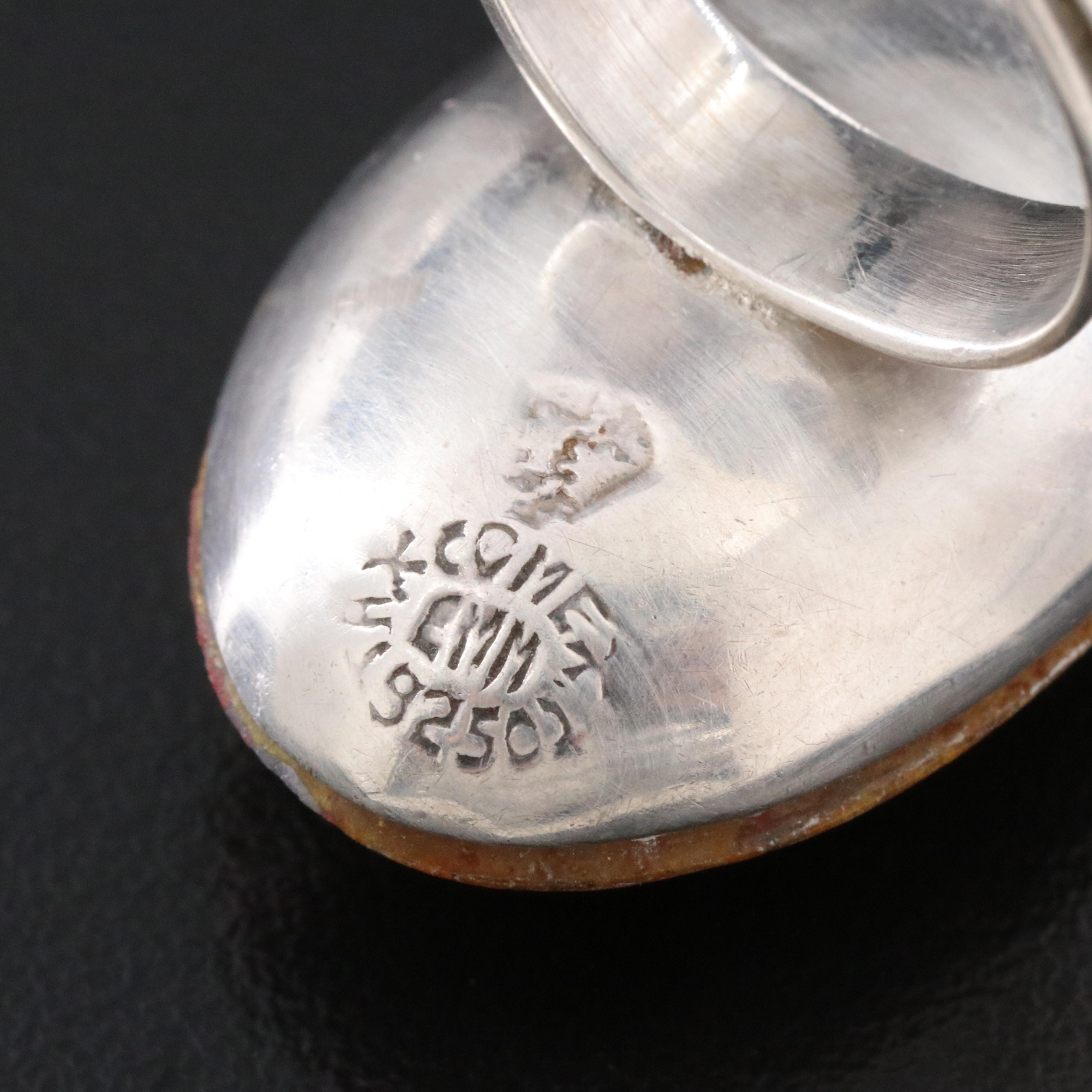 Southwestern Sterling Agate Ring