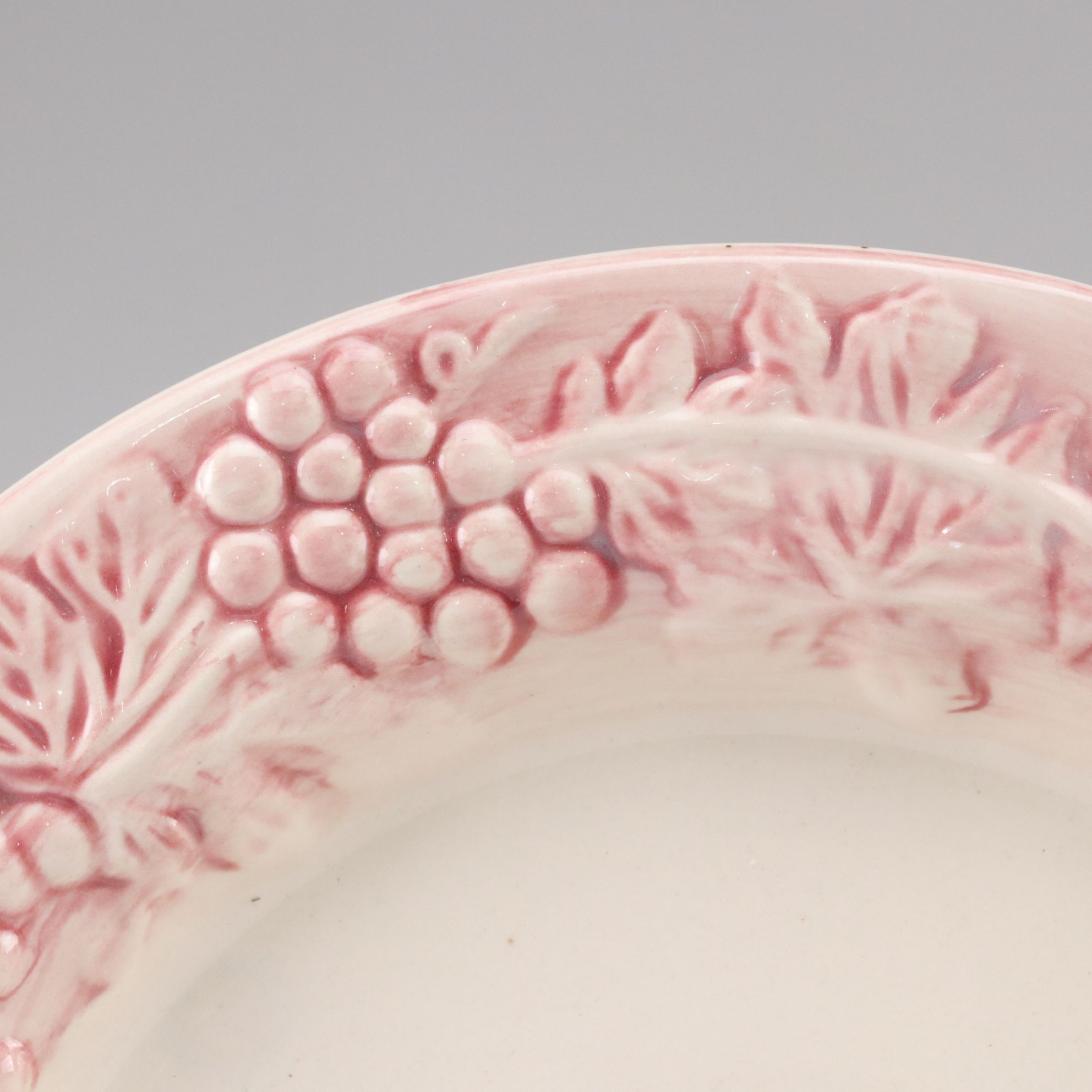 Euro Ceramica "Vineyard" Burgundy Salad and Dinner Plates